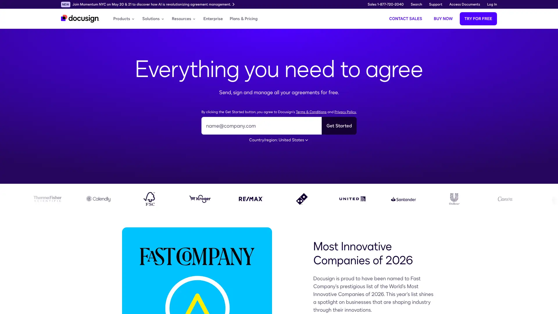 DocuSign CLM screenshot