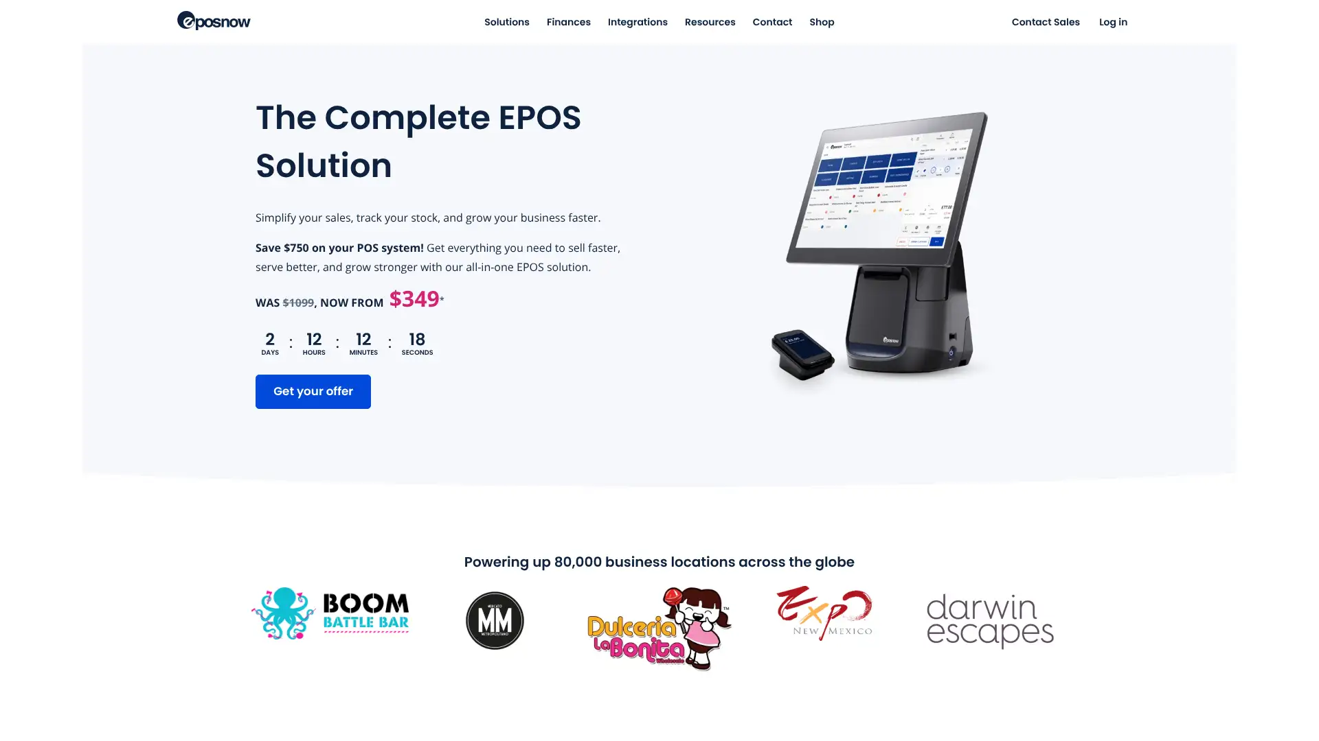 Epos Now screenshot