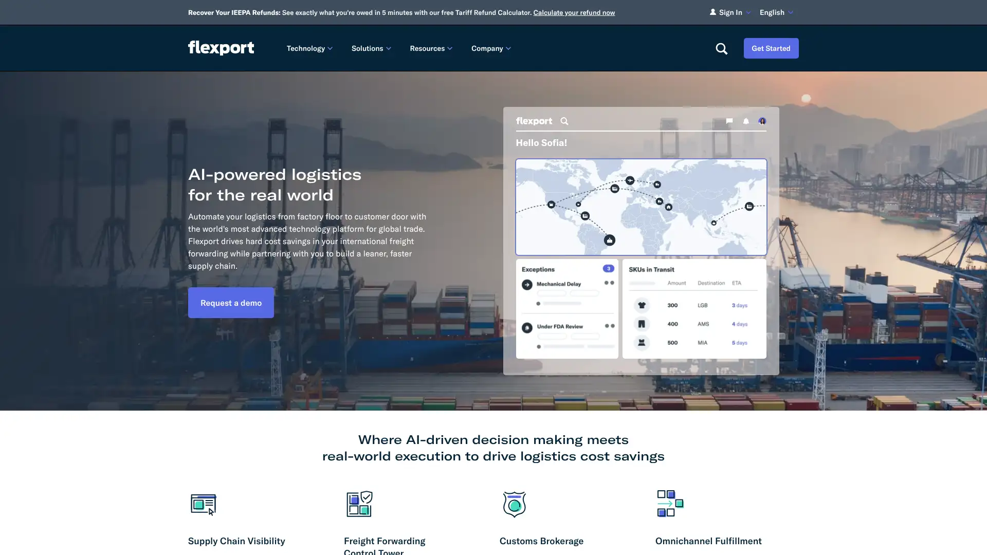 Flexport screenshot