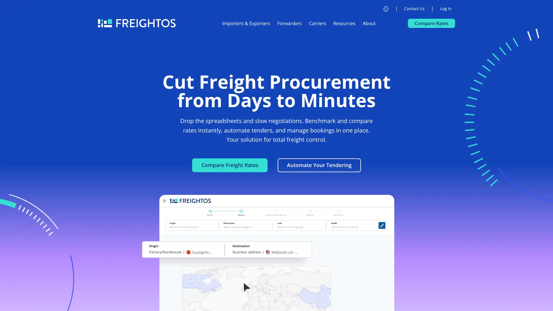 Freightos screenshot