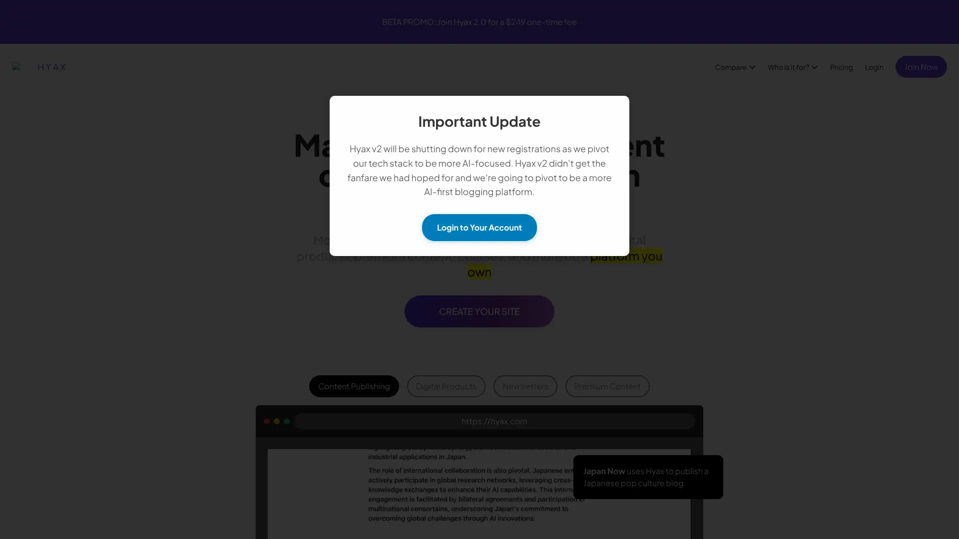 Hyax screenshot