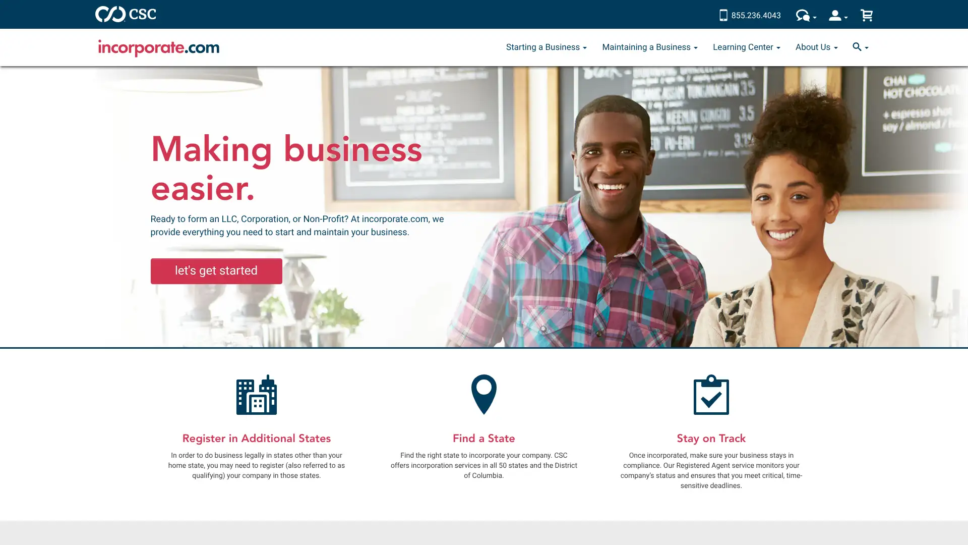 Incorporate.com screenshot