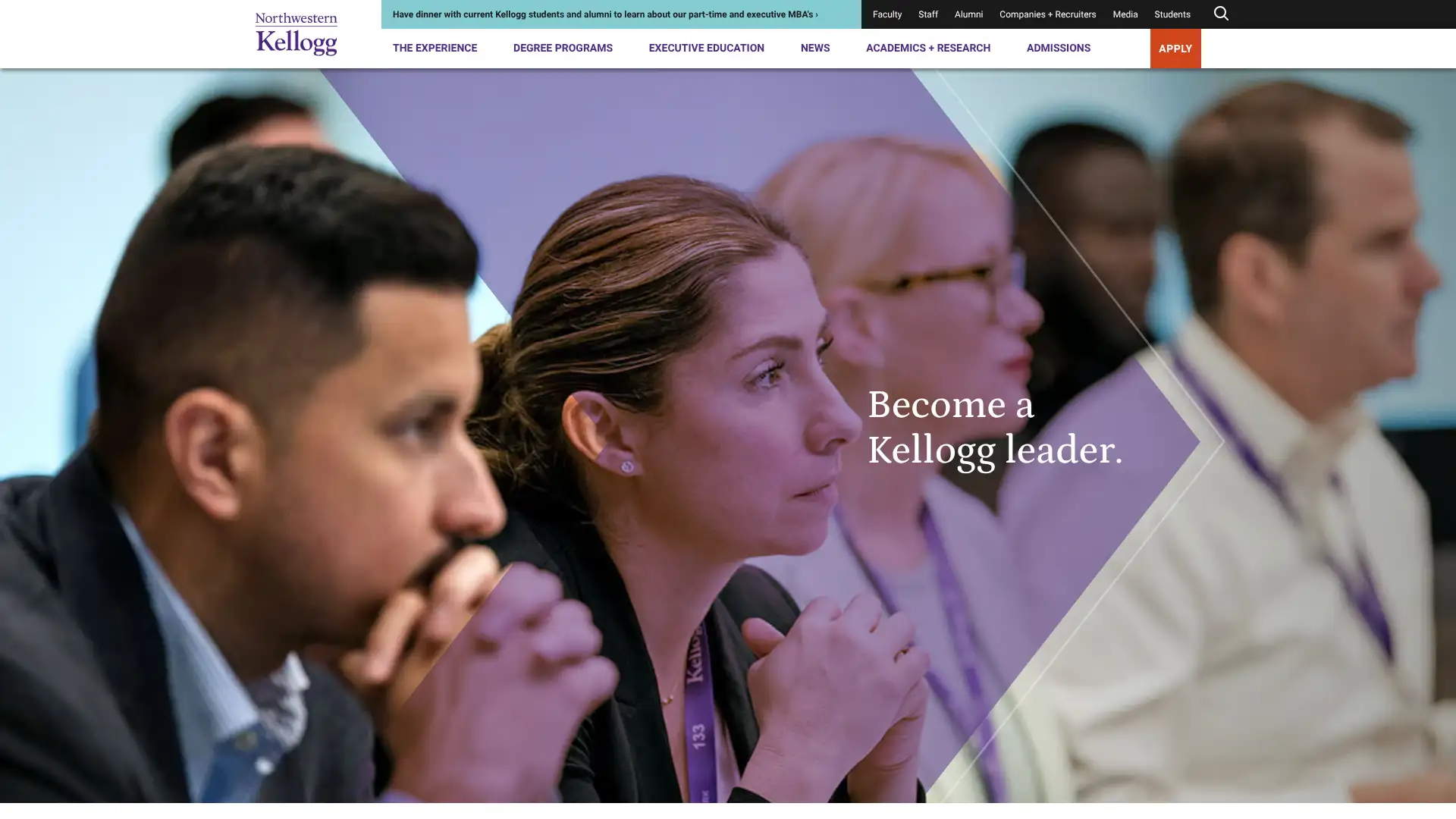 Kellogg School of Management screenshot