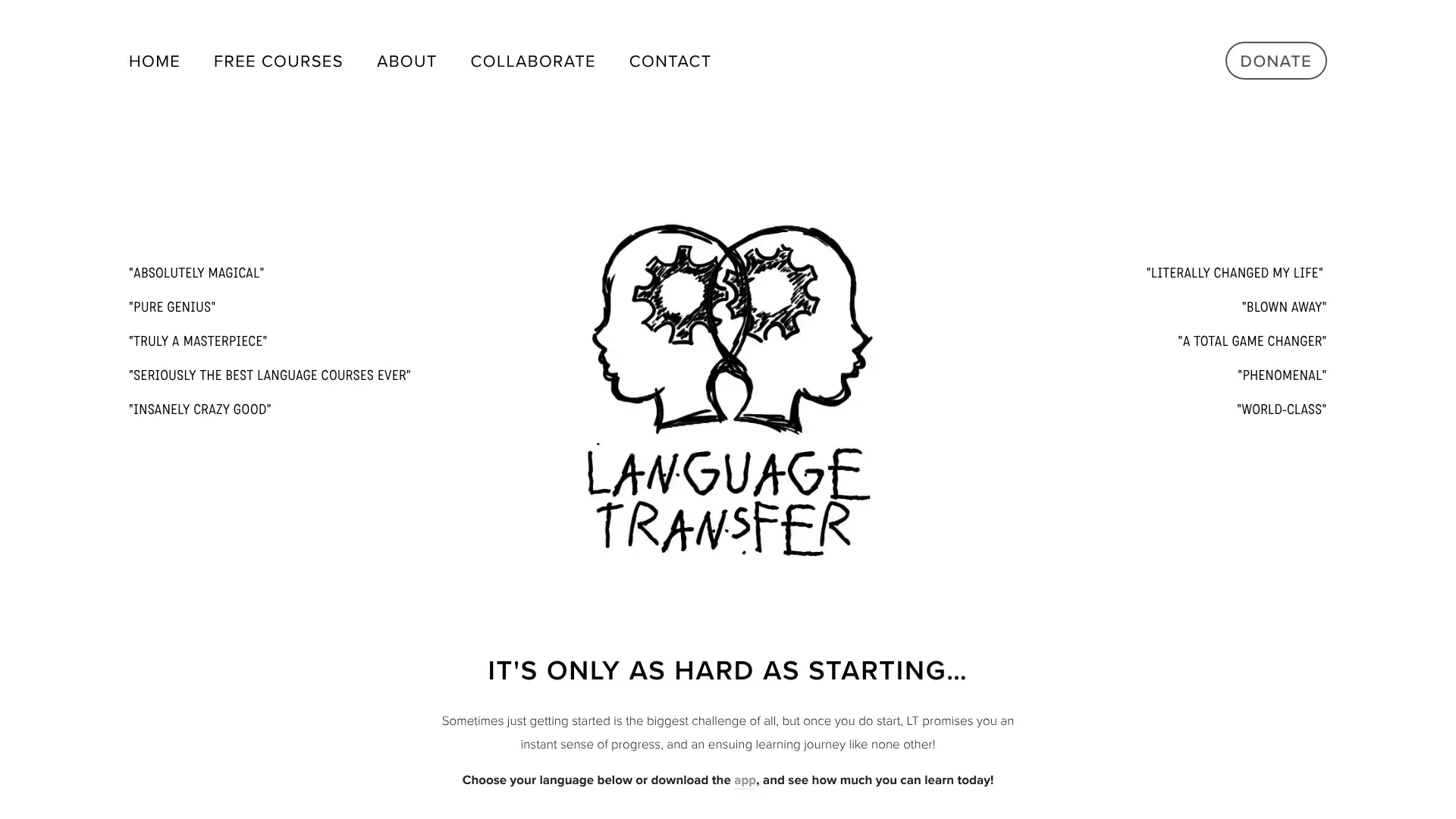 Language Transfer screenshot