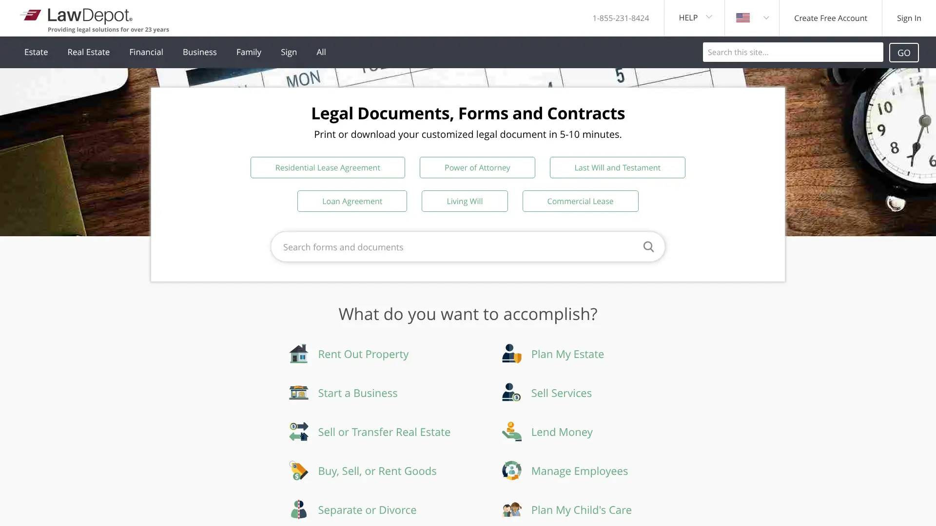 LawDepot screenshot
