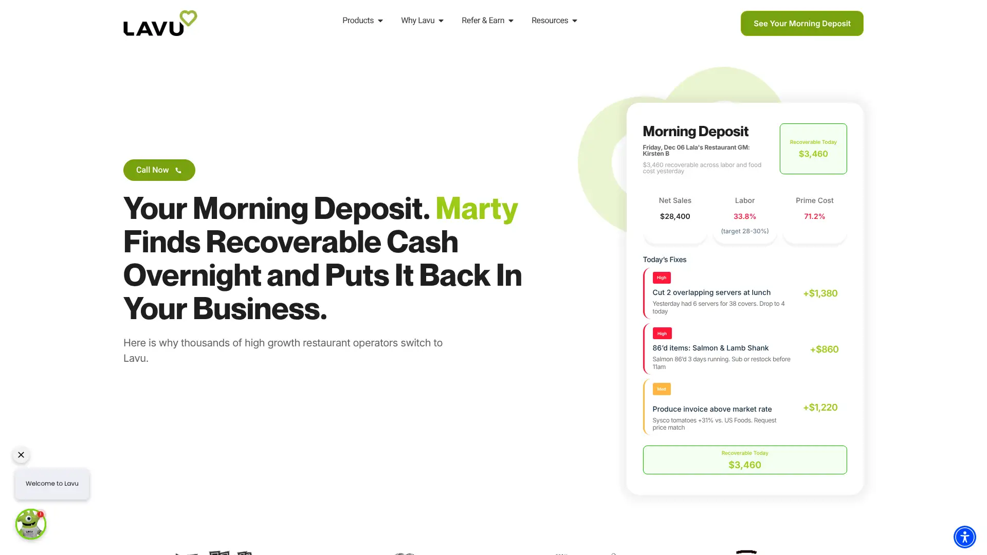 Lavu POS screenshot