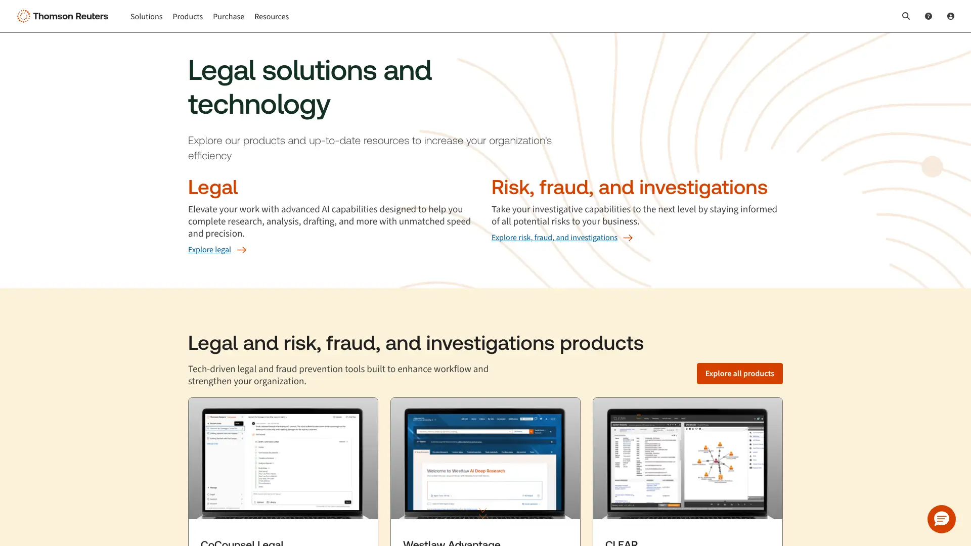 Thomson Reuters Legal screenshot
