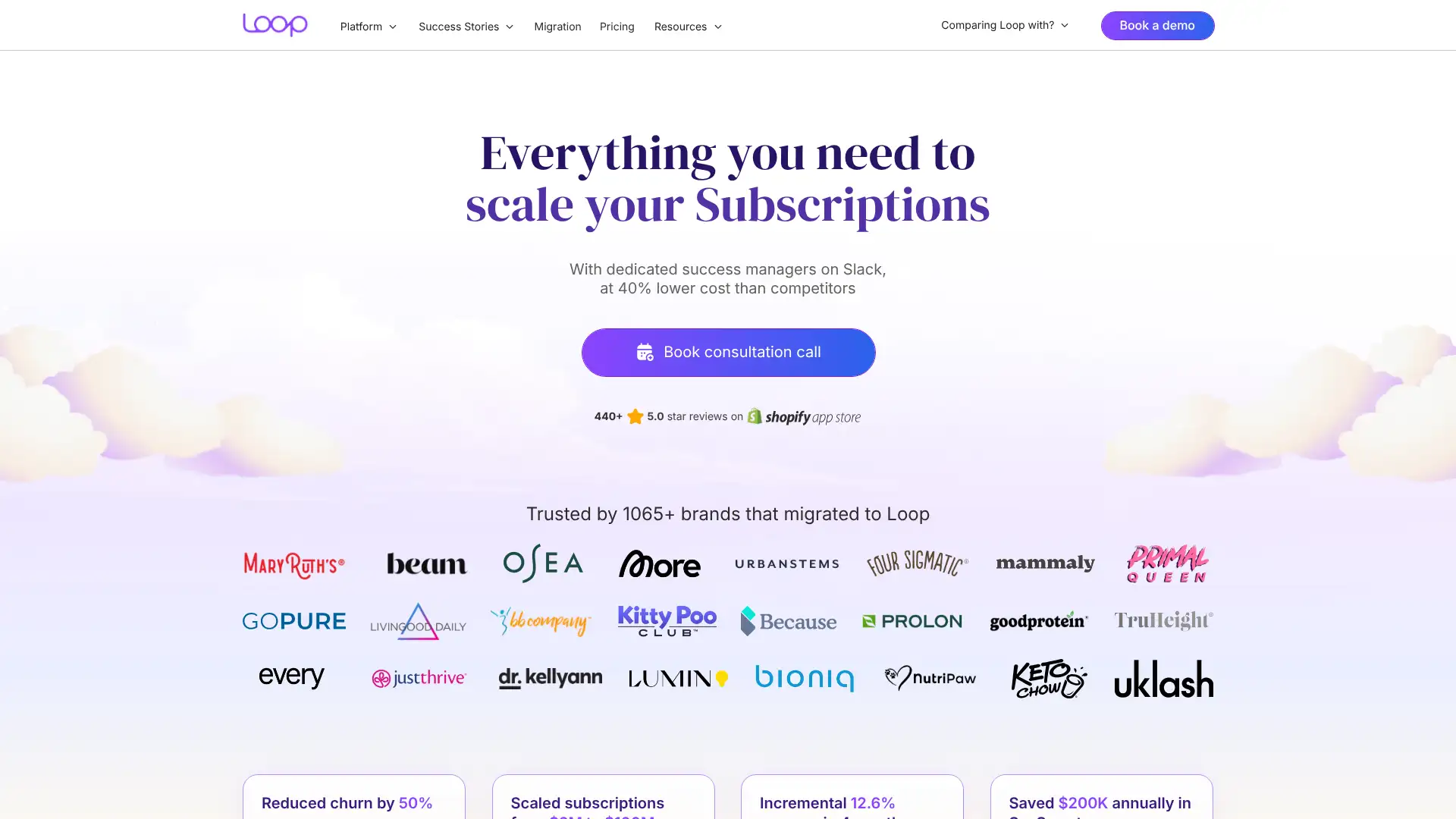 Loop Subscriptions screenshot
