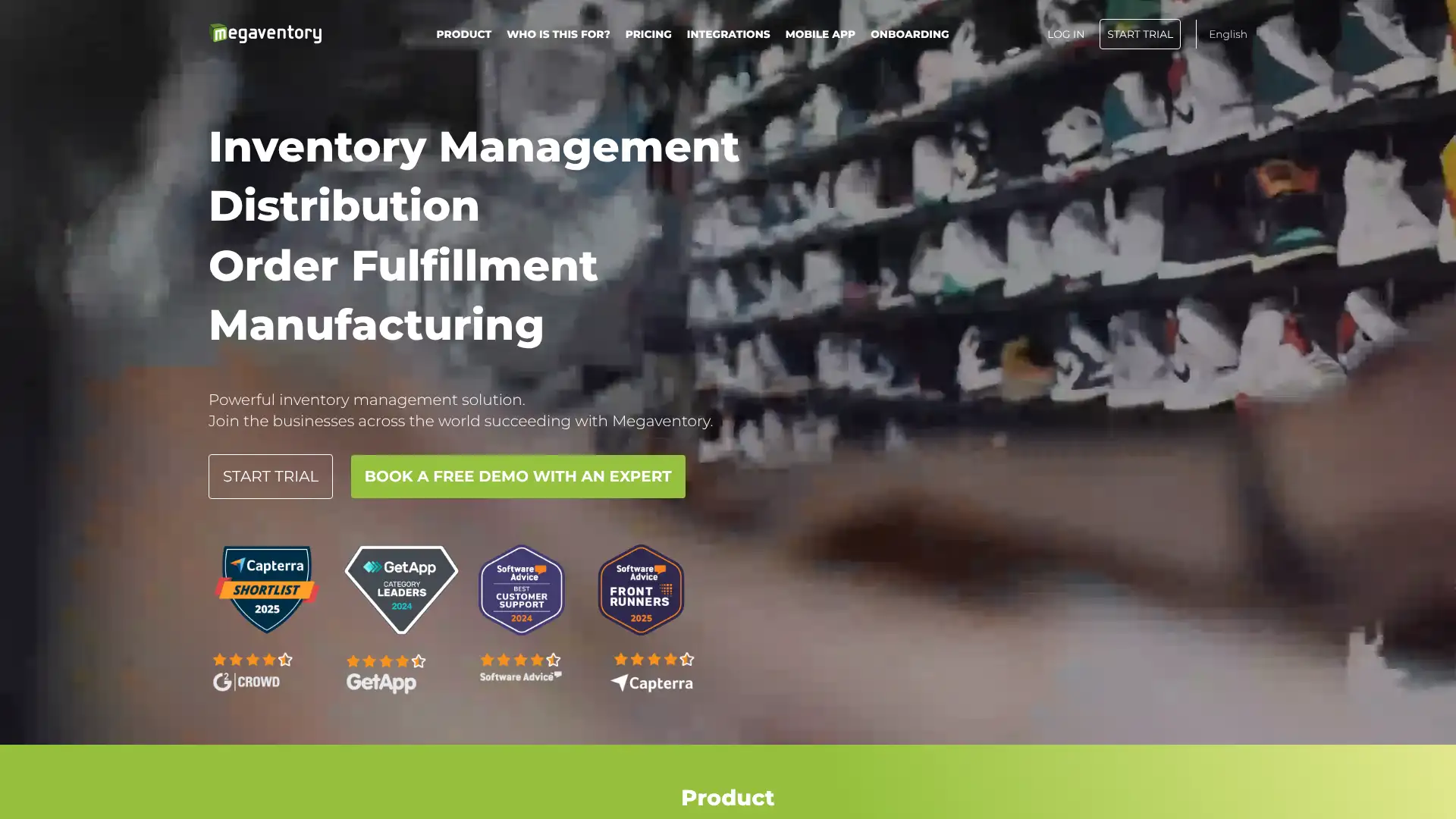 Megaventory screenshot