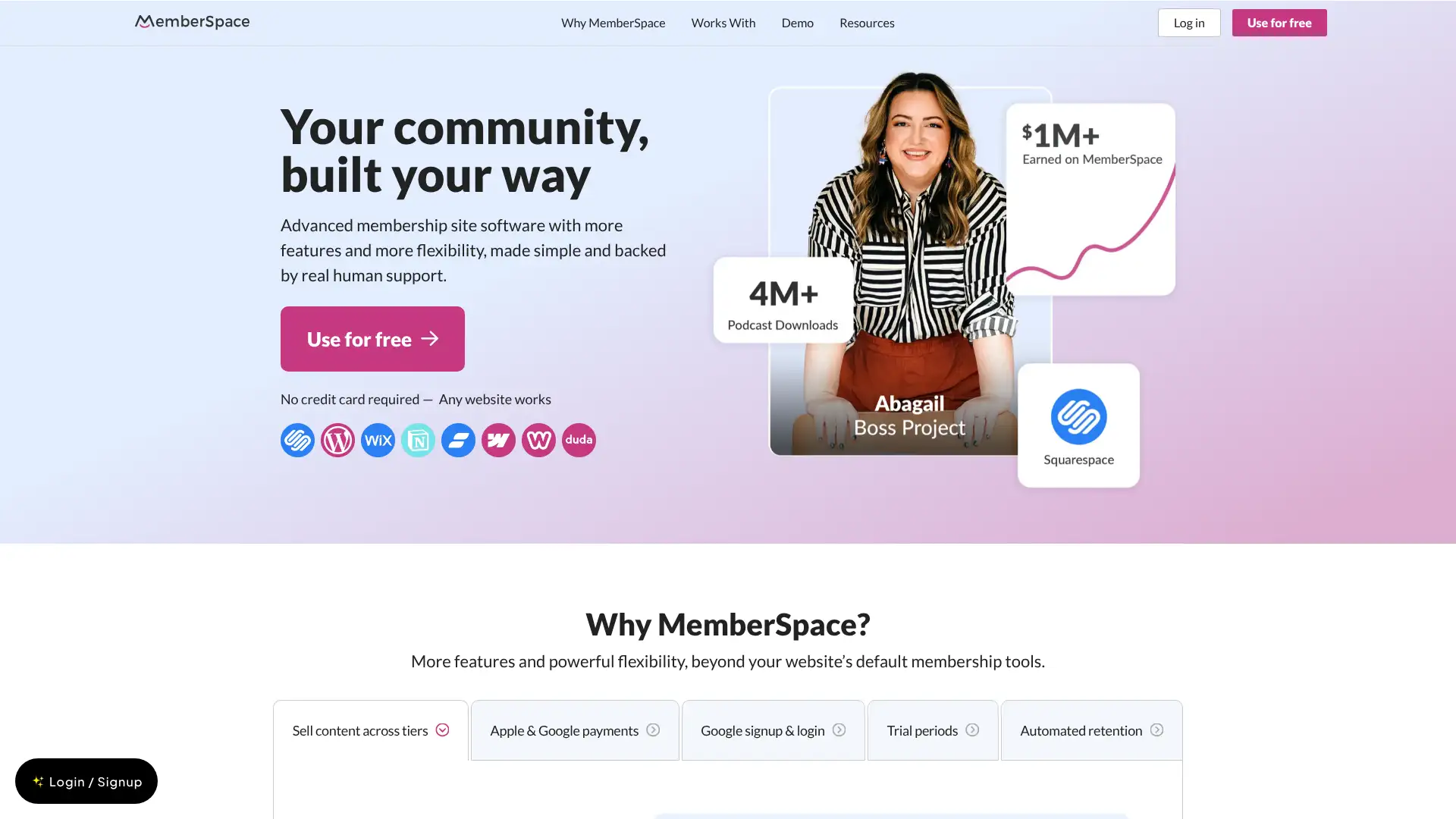 MemberSpace screenshot