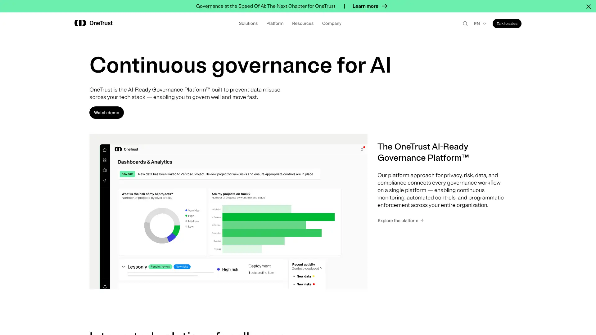 OneTrust screenshot
