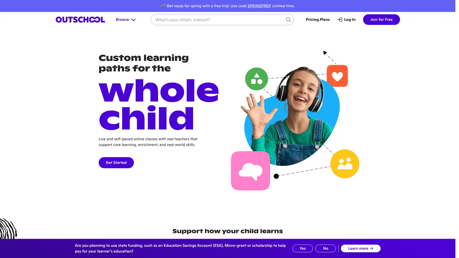 Outschool screenshot