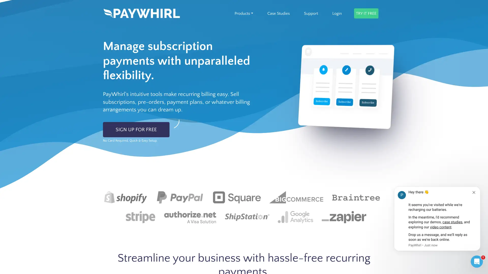 PayWhirl screenshot