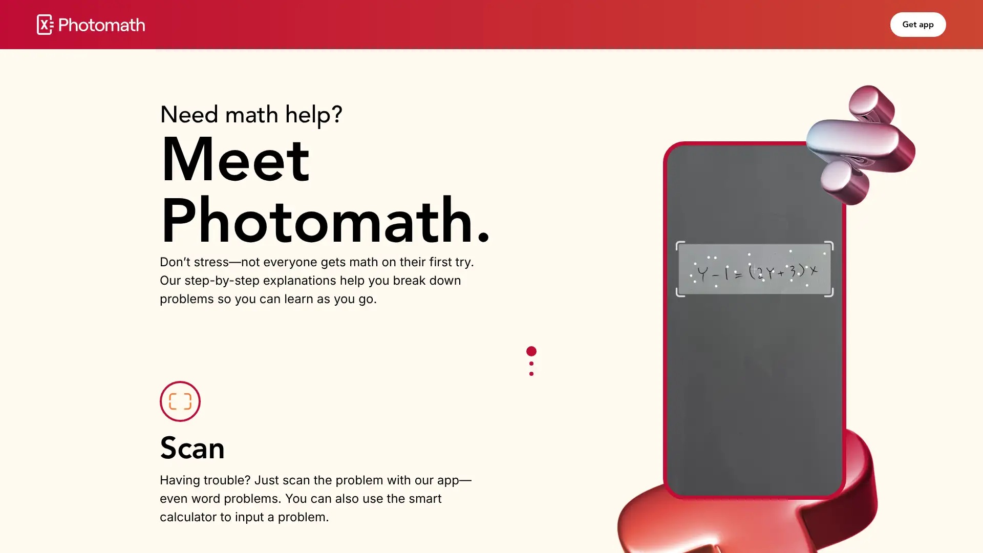 Photomath screenshot