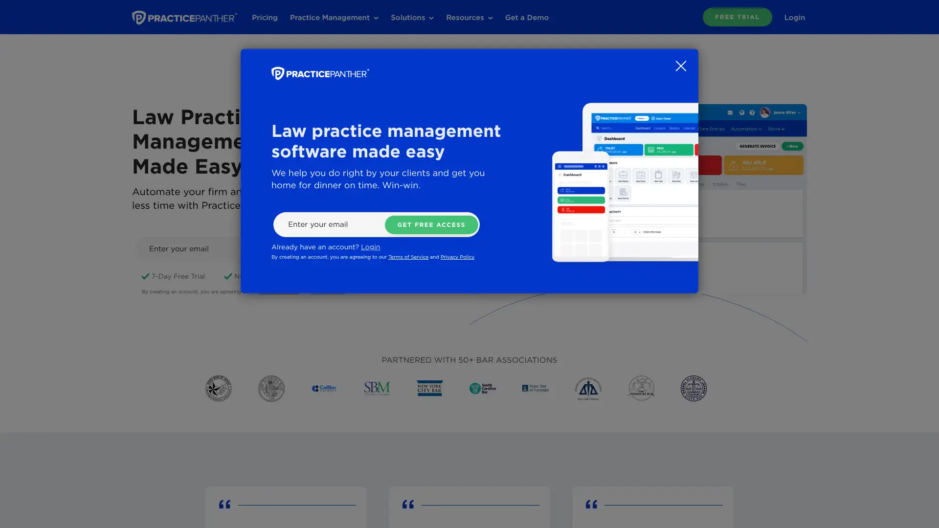 PracticePanther screenshot