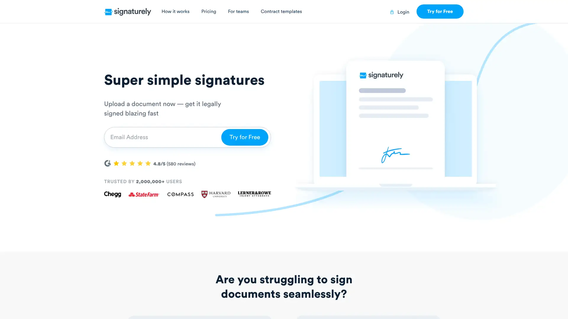 Signaturely screenshot