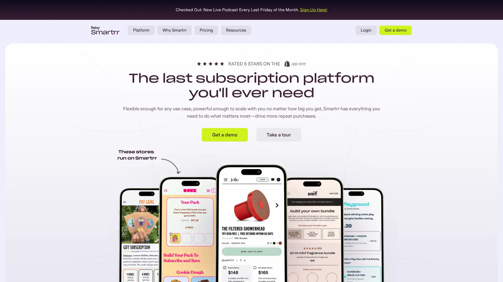 Smartrr screenshot