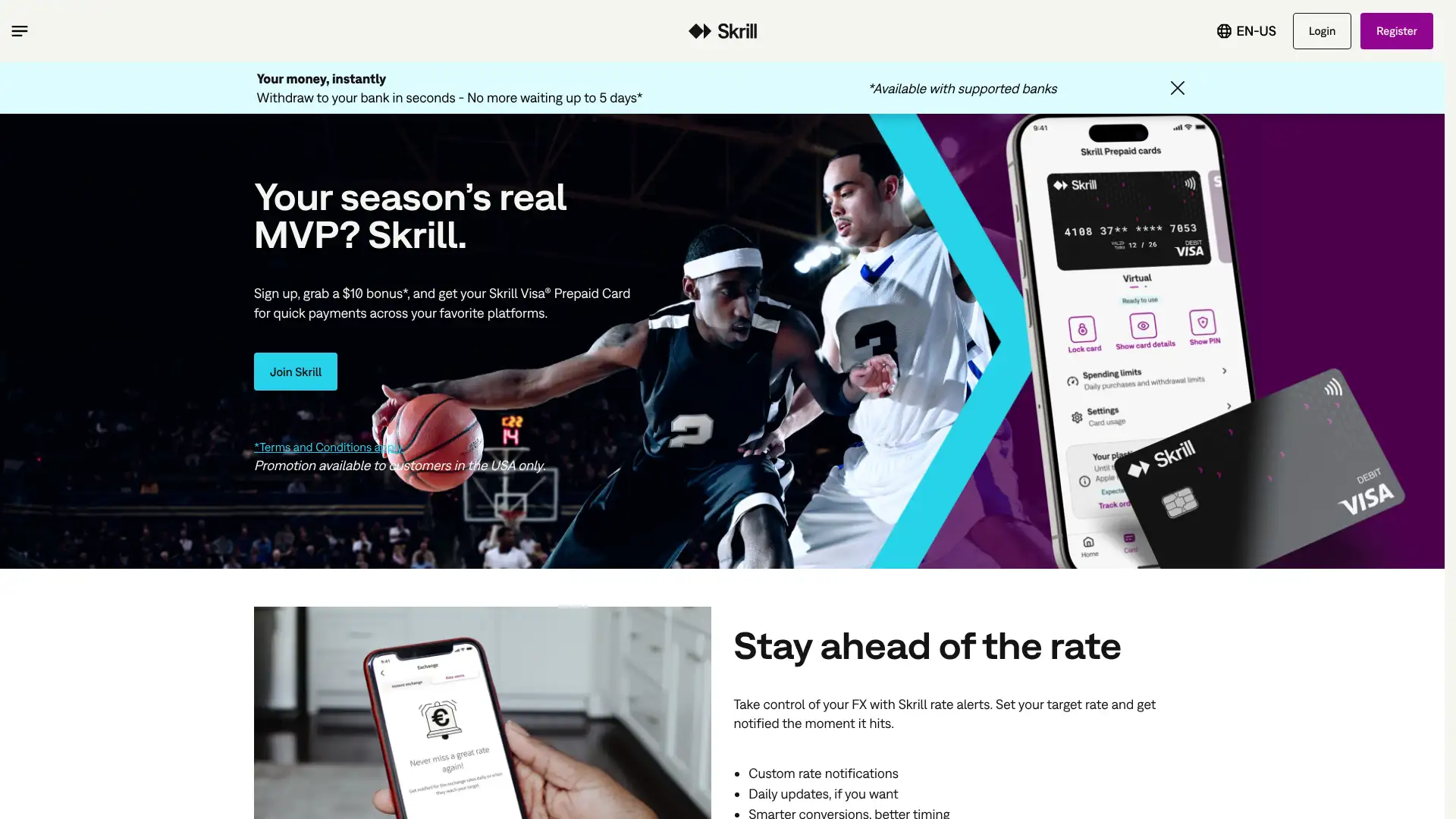 Skrill screenshot