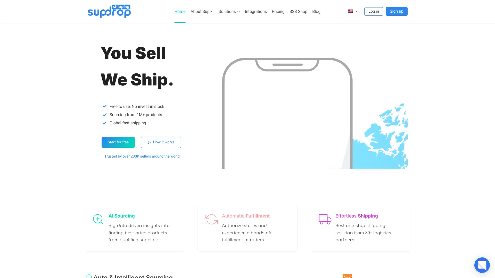 Sup Dropshipping screenshot