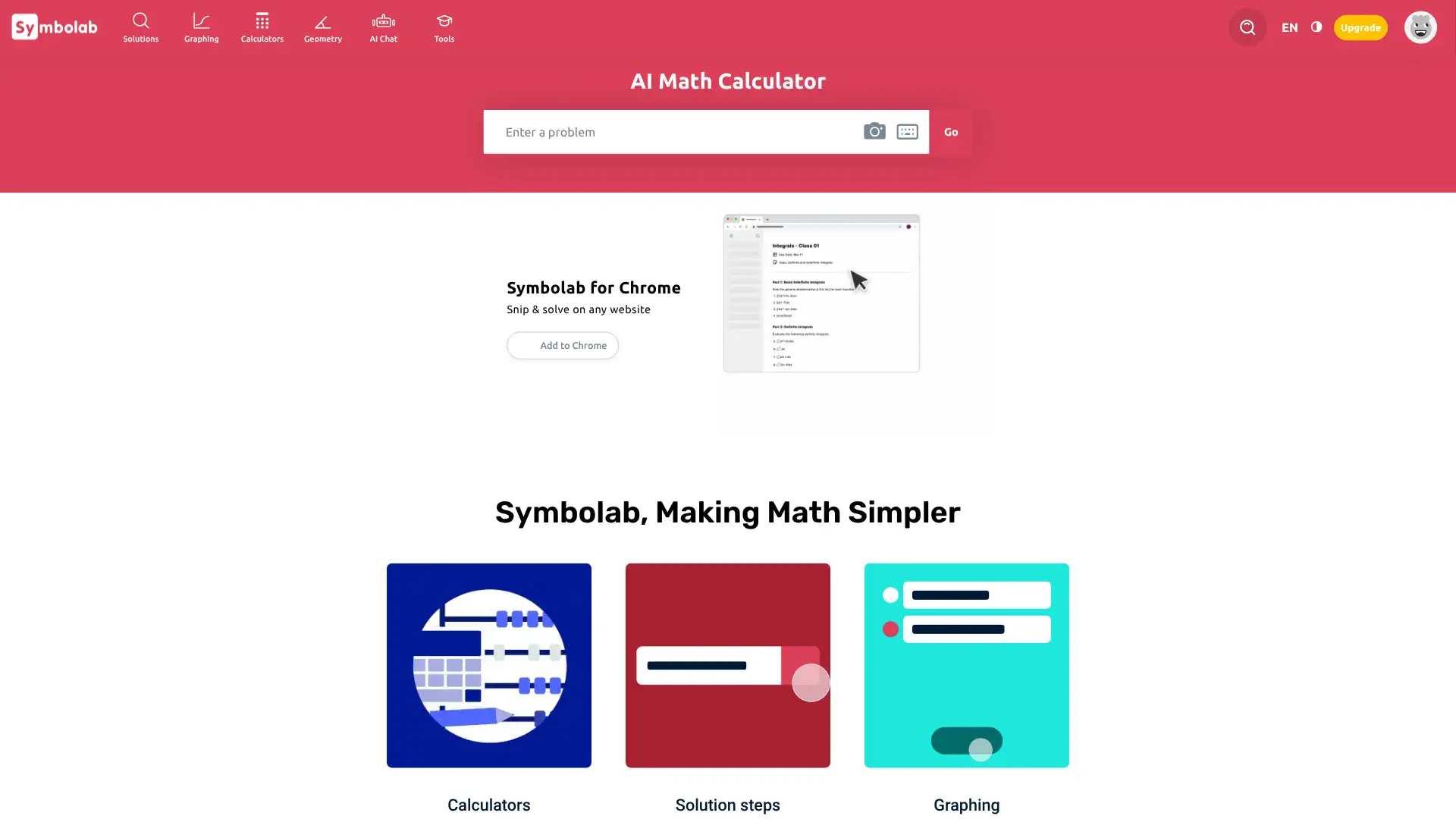 Symbolab screenshot