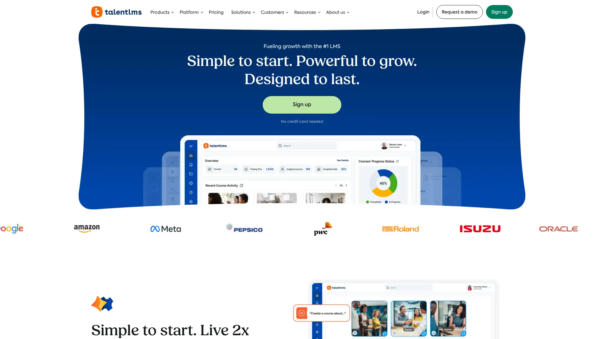 TalentLMS screenshot