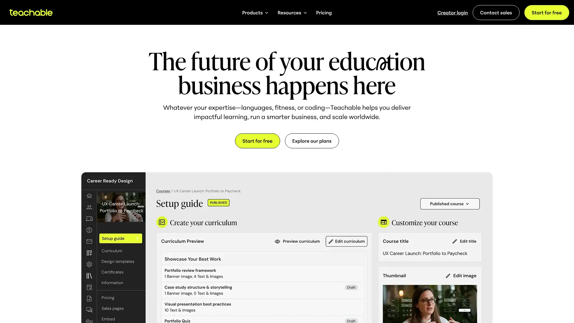 Teachable screenshot