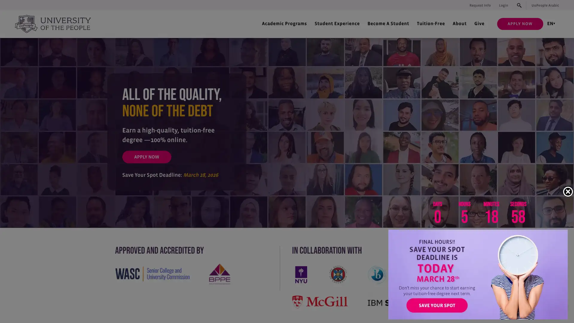 University of the People screenshot
