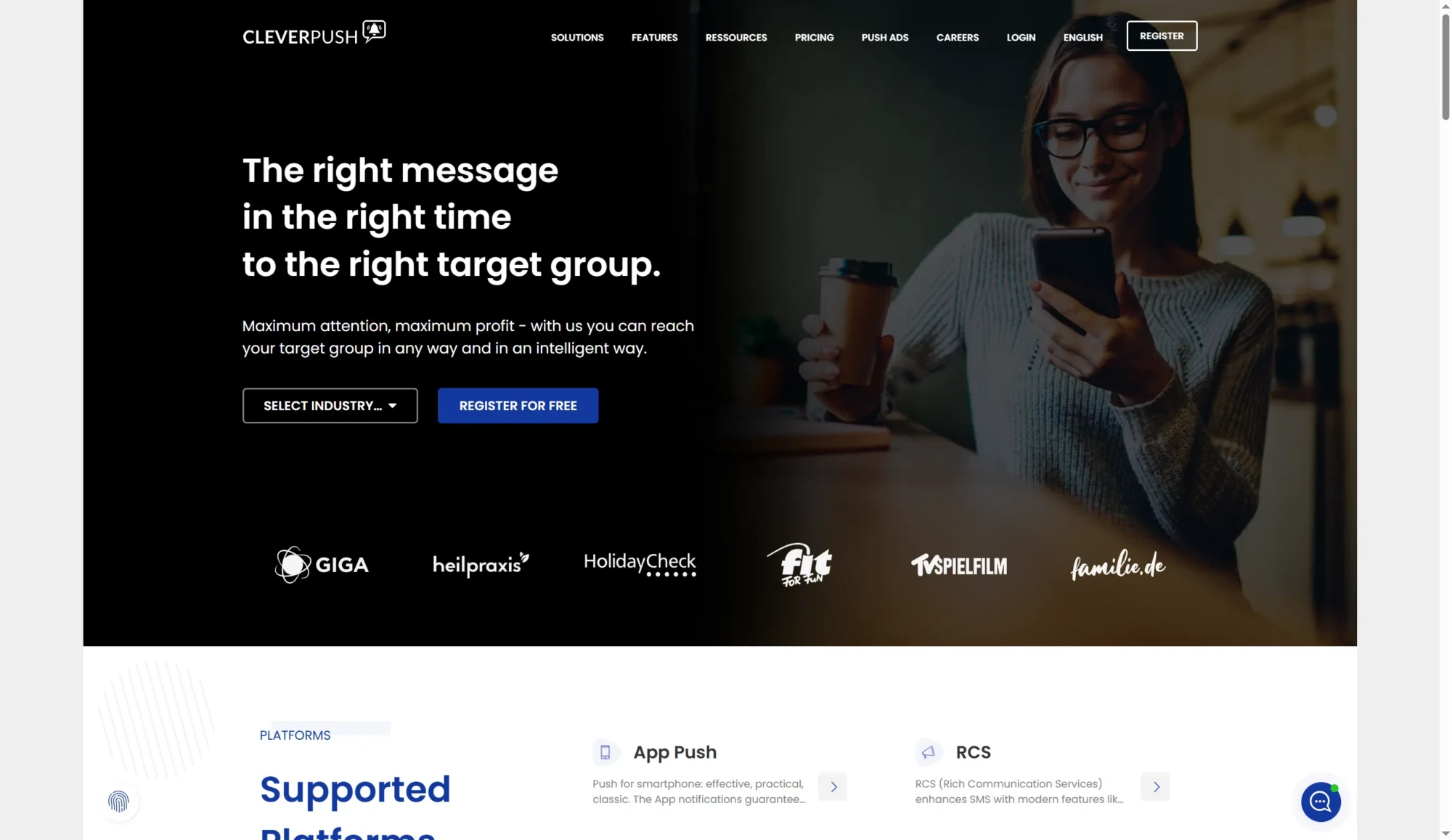 CleverPush screenshot