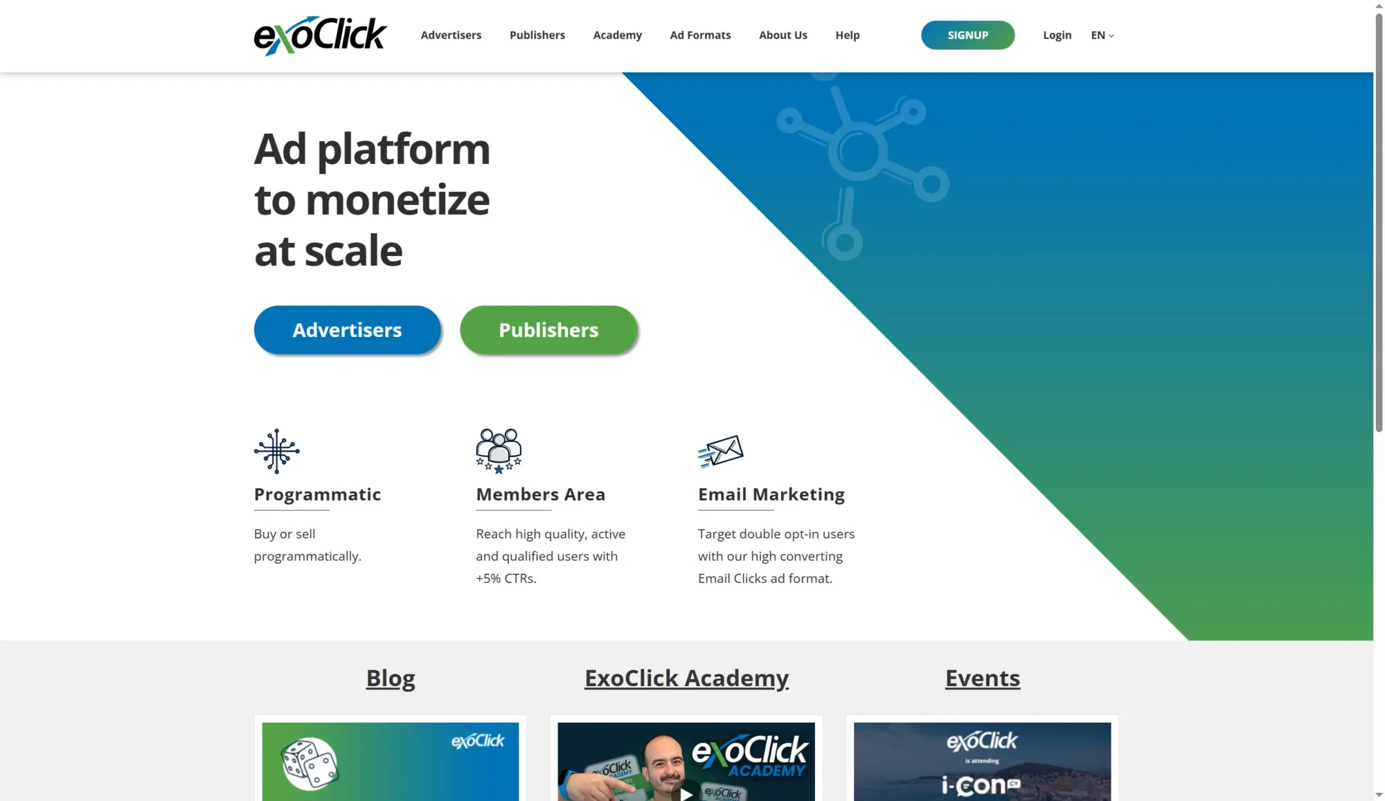 ExoClick screenshot