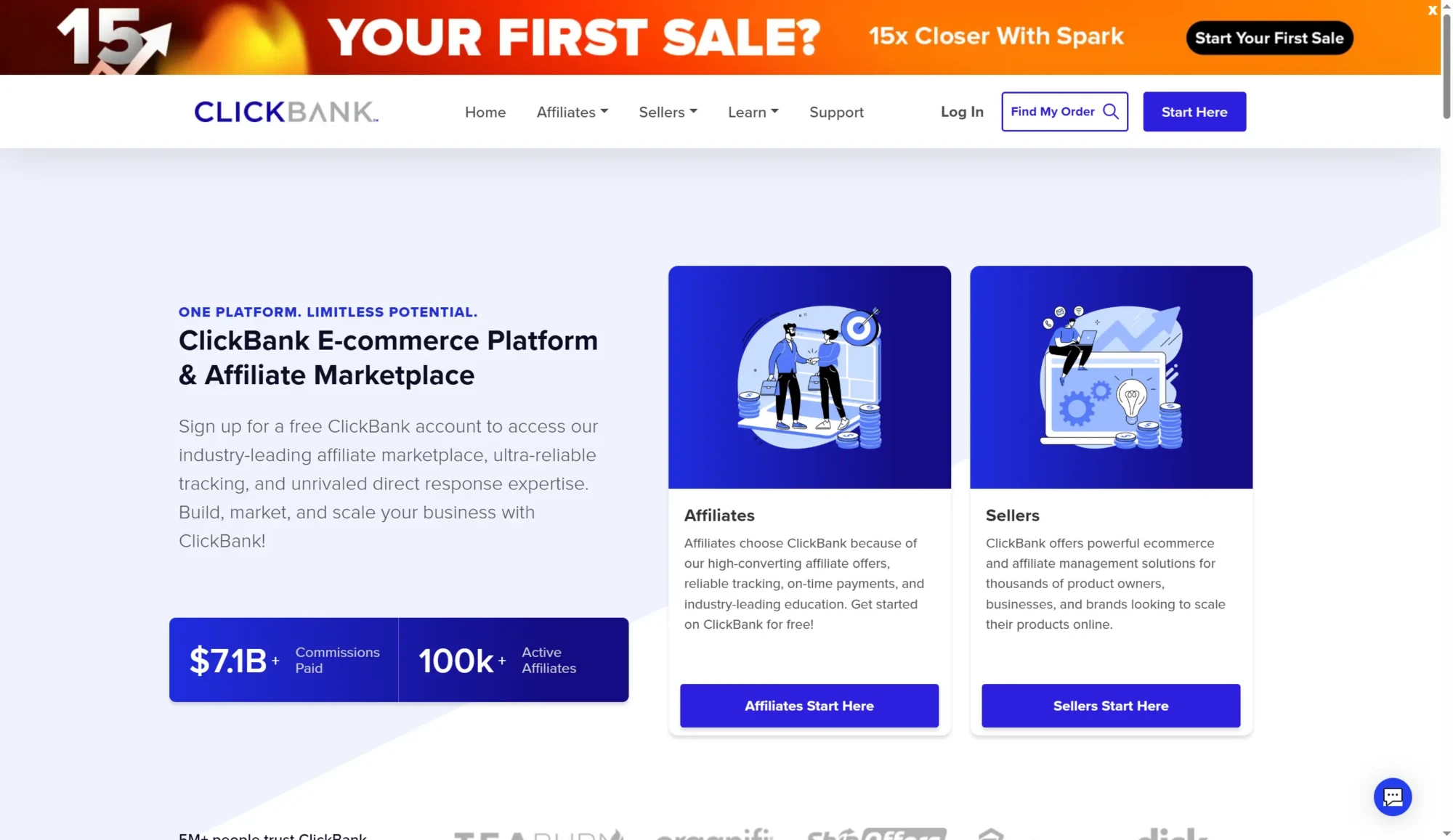 ClickBank screenshot
