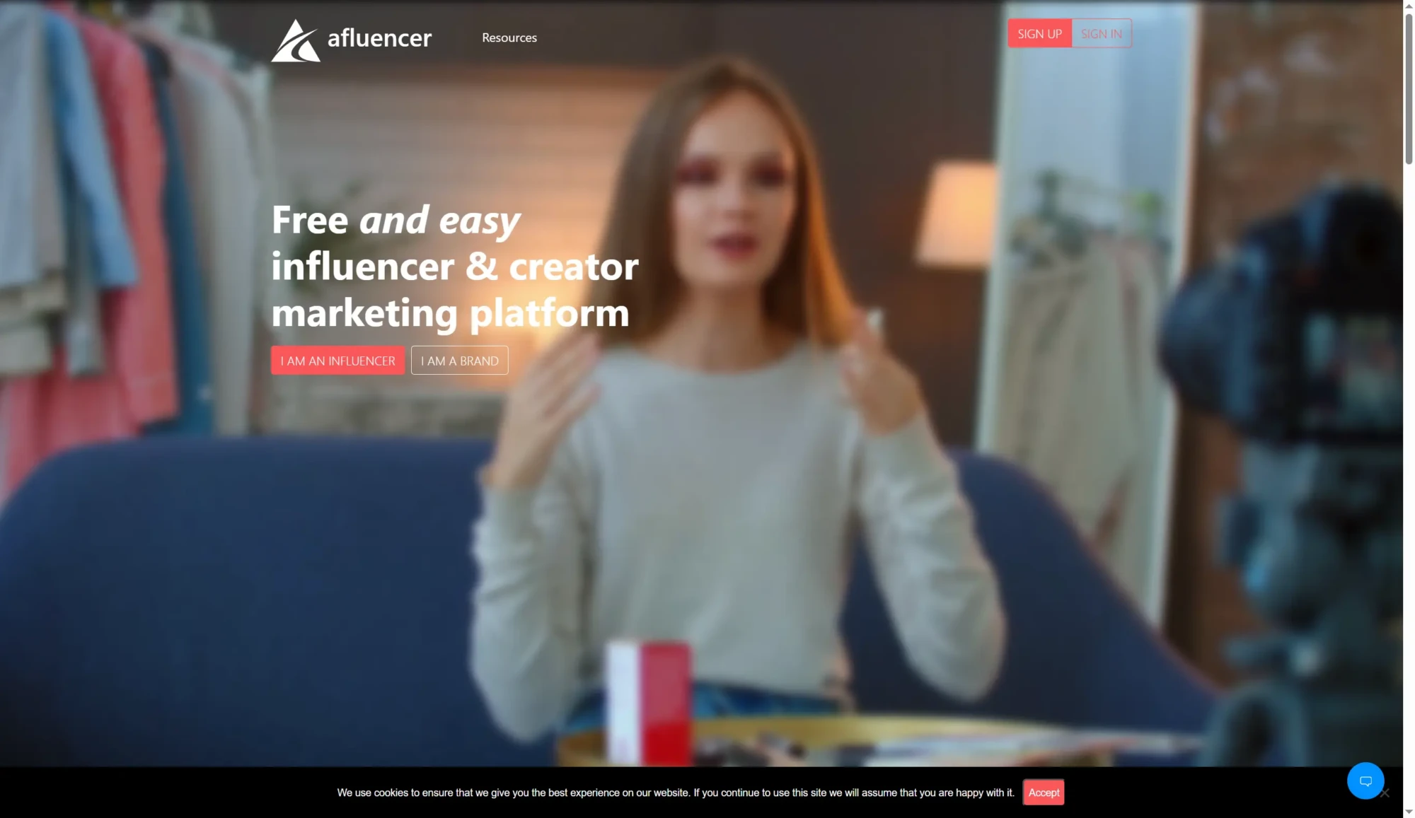 Afluencer screenshot