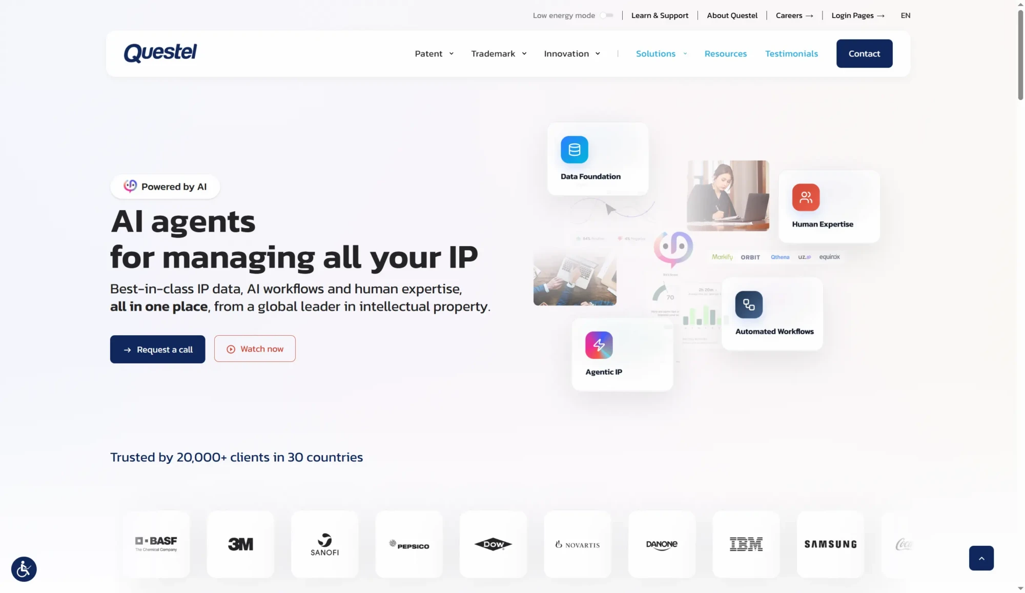 Questel screenshot