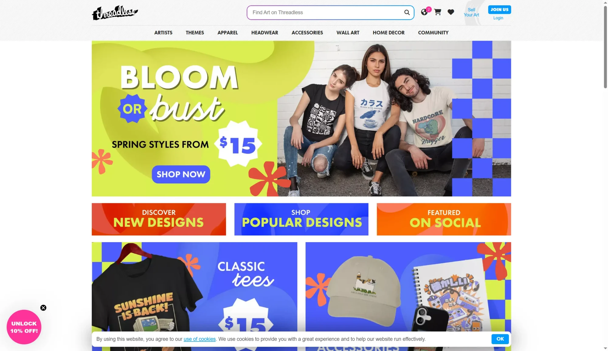 Threadless screenshot