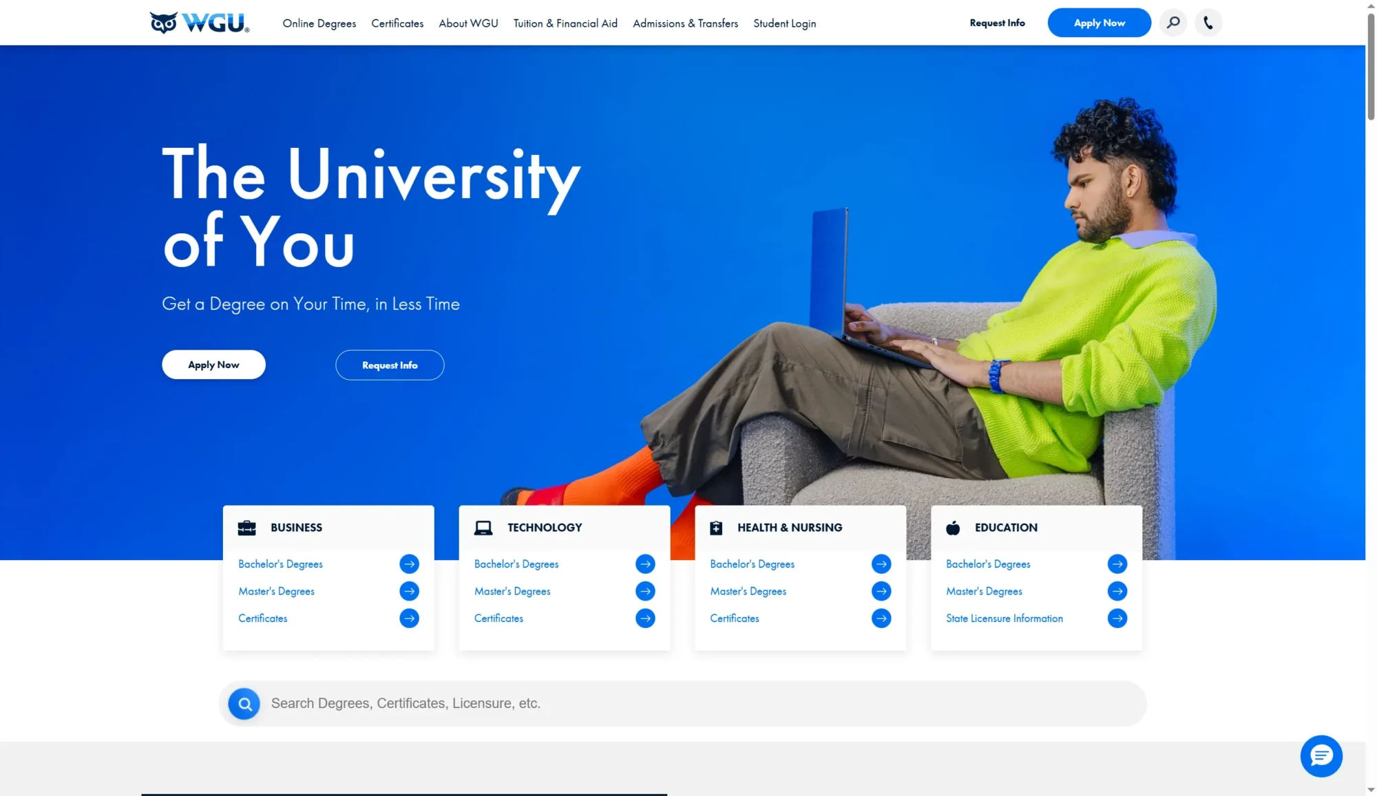 Western Governors University (WGU) screenshot