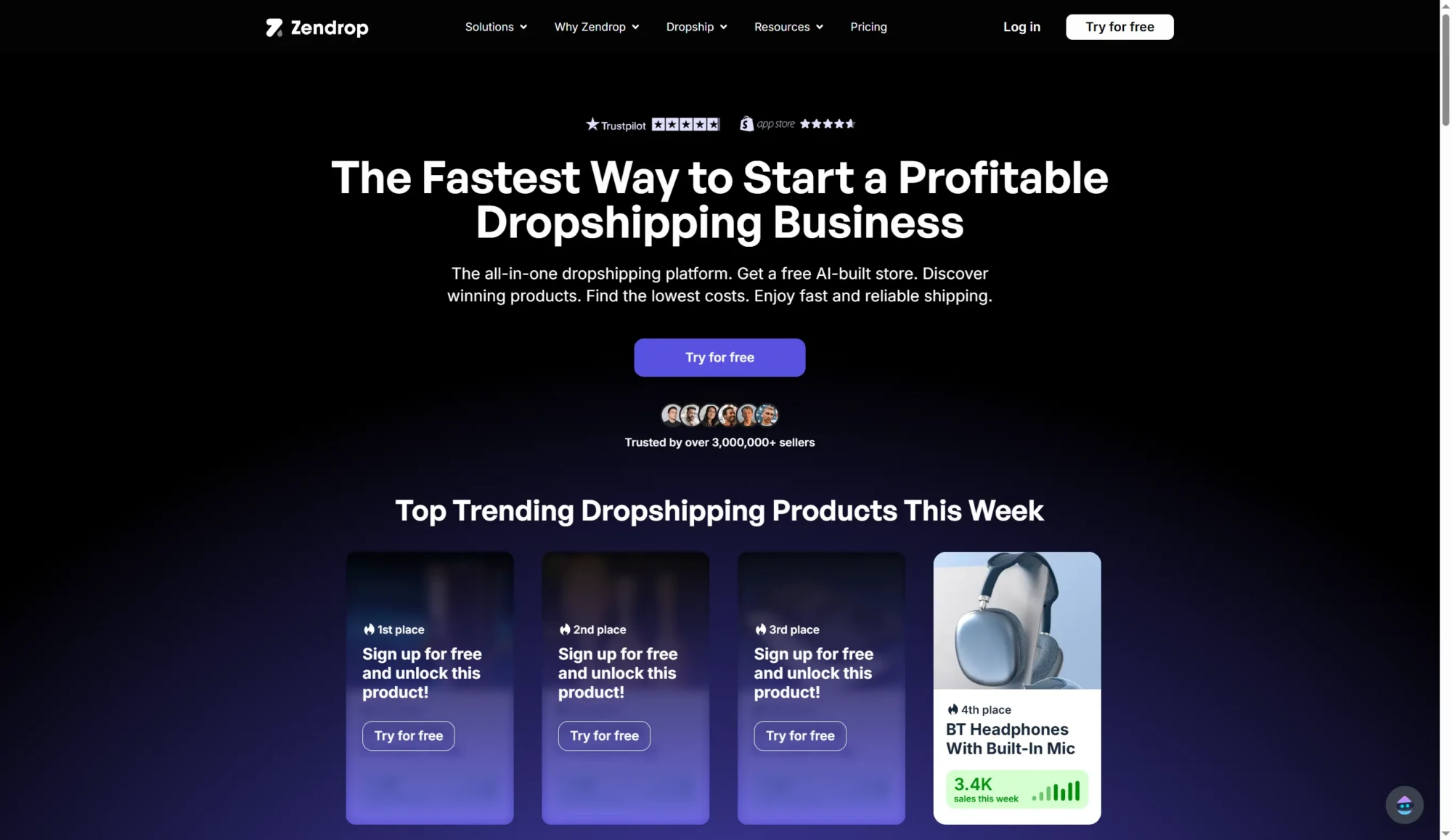 Zendrop screenshot