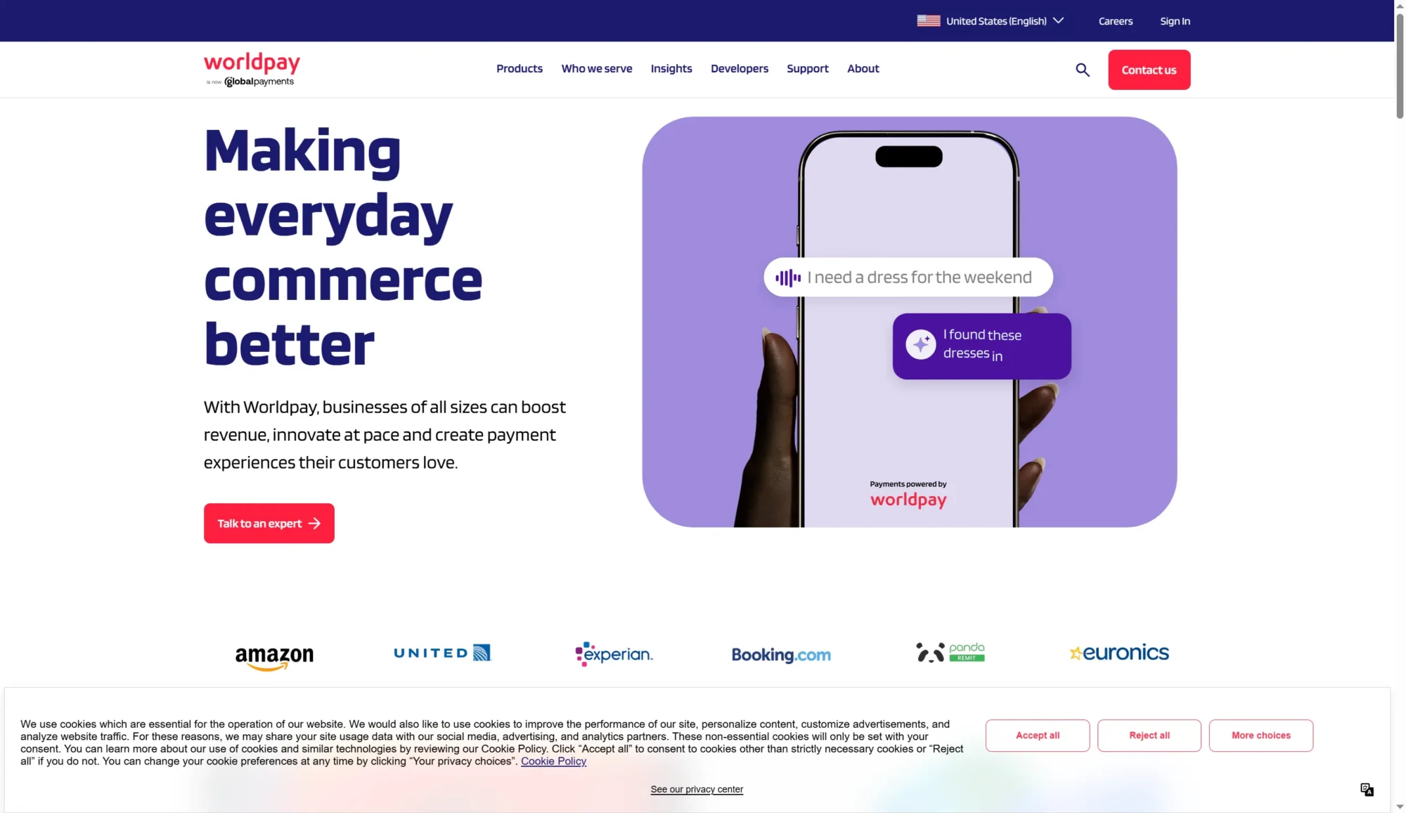 Worldpay screenshot