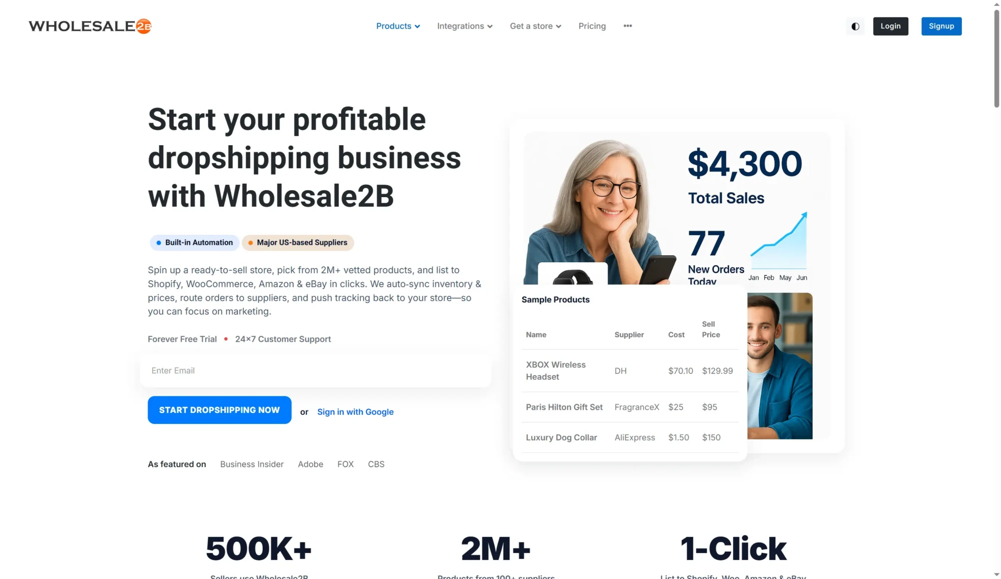 Wholesale2B screenshot