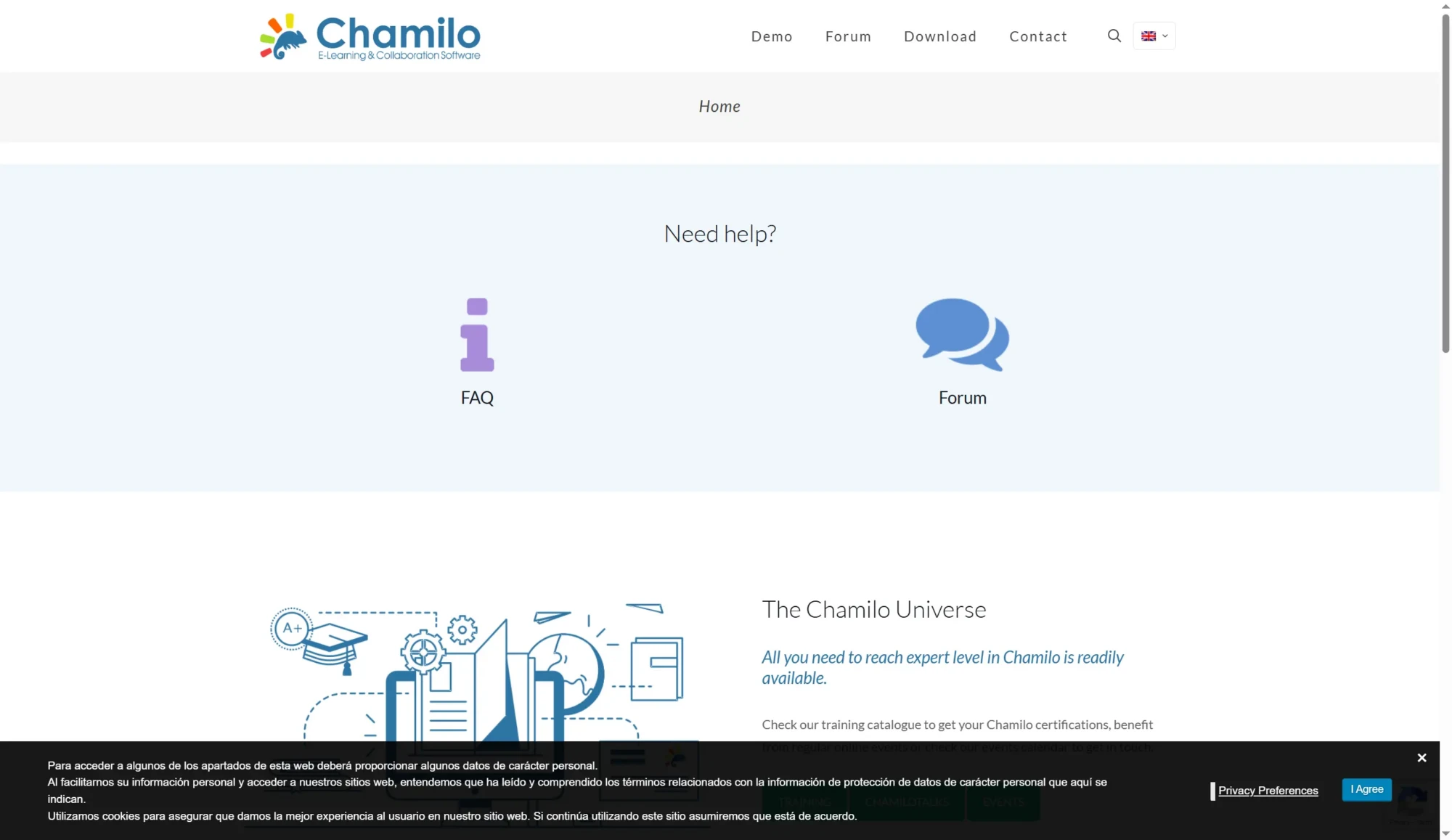 Chamilo screenshot