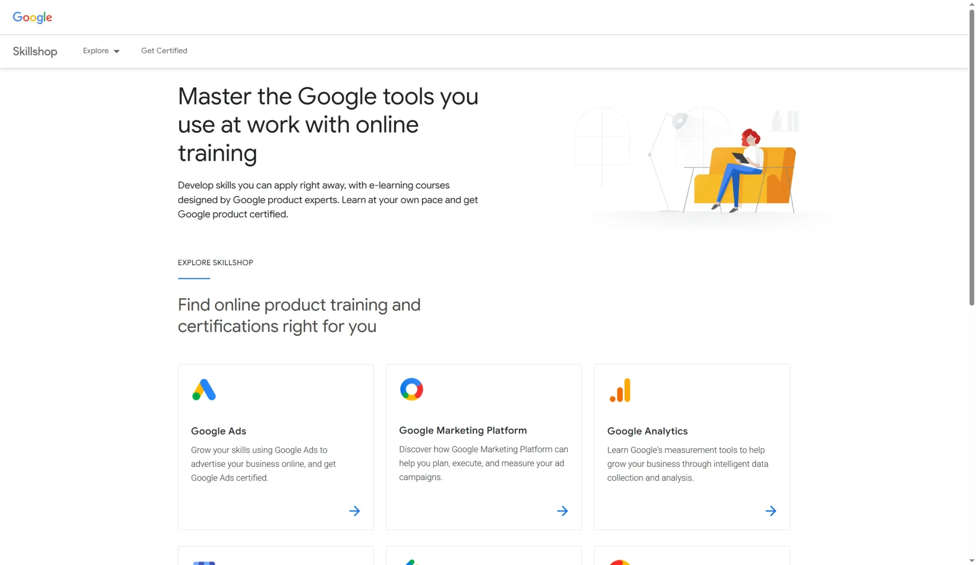 Google Skillshop screenshot