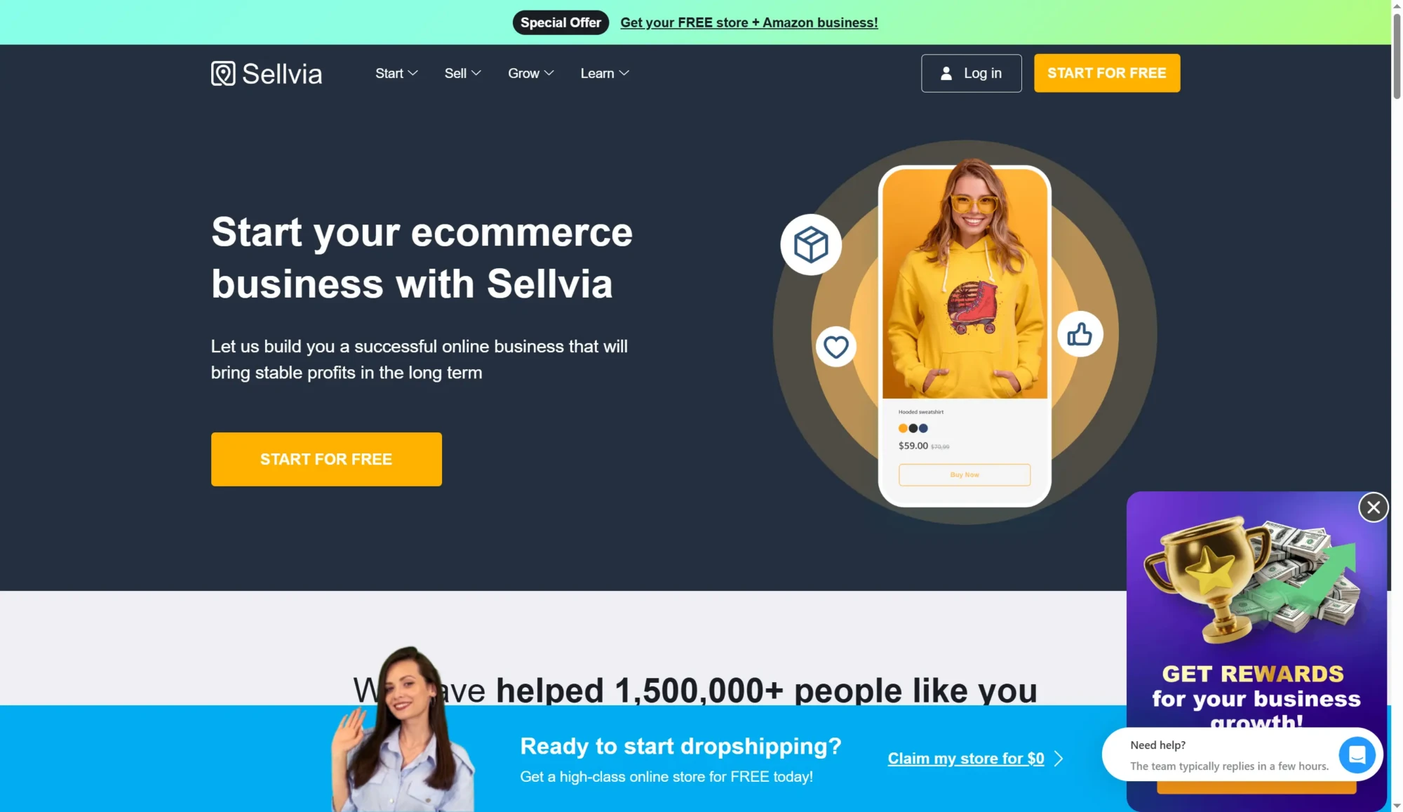 Sellvia screenshot