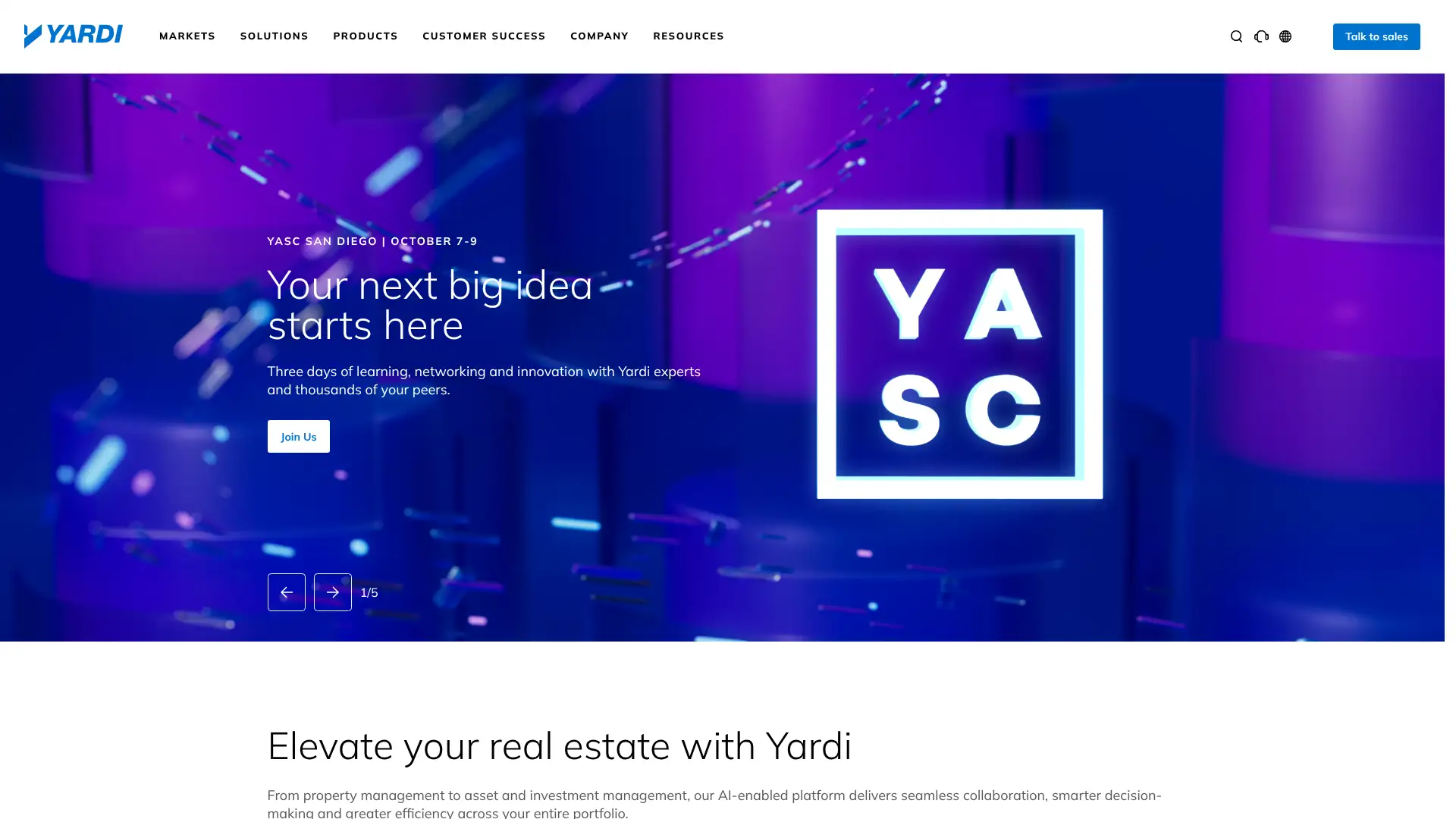 Yardi Facility Manager screenshot