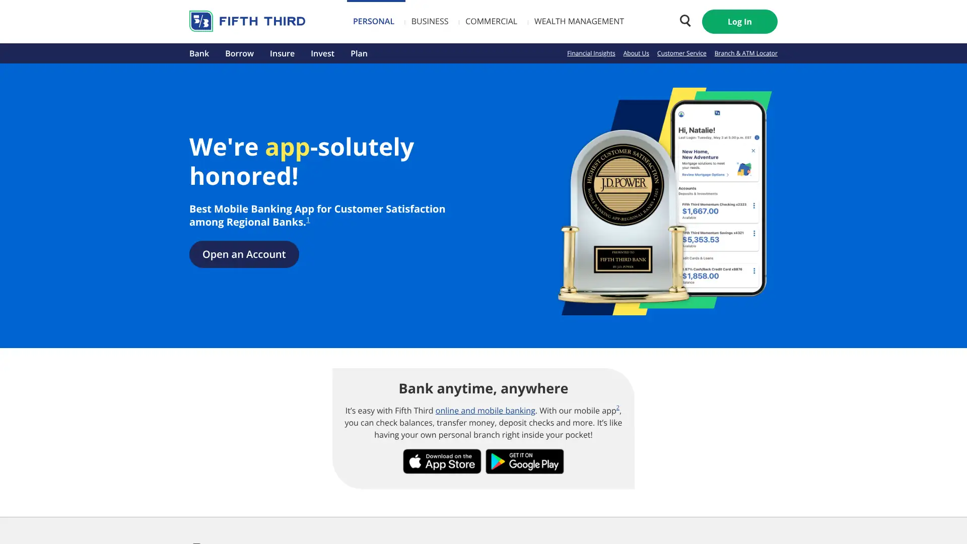 Fifth Third Bank screenshot