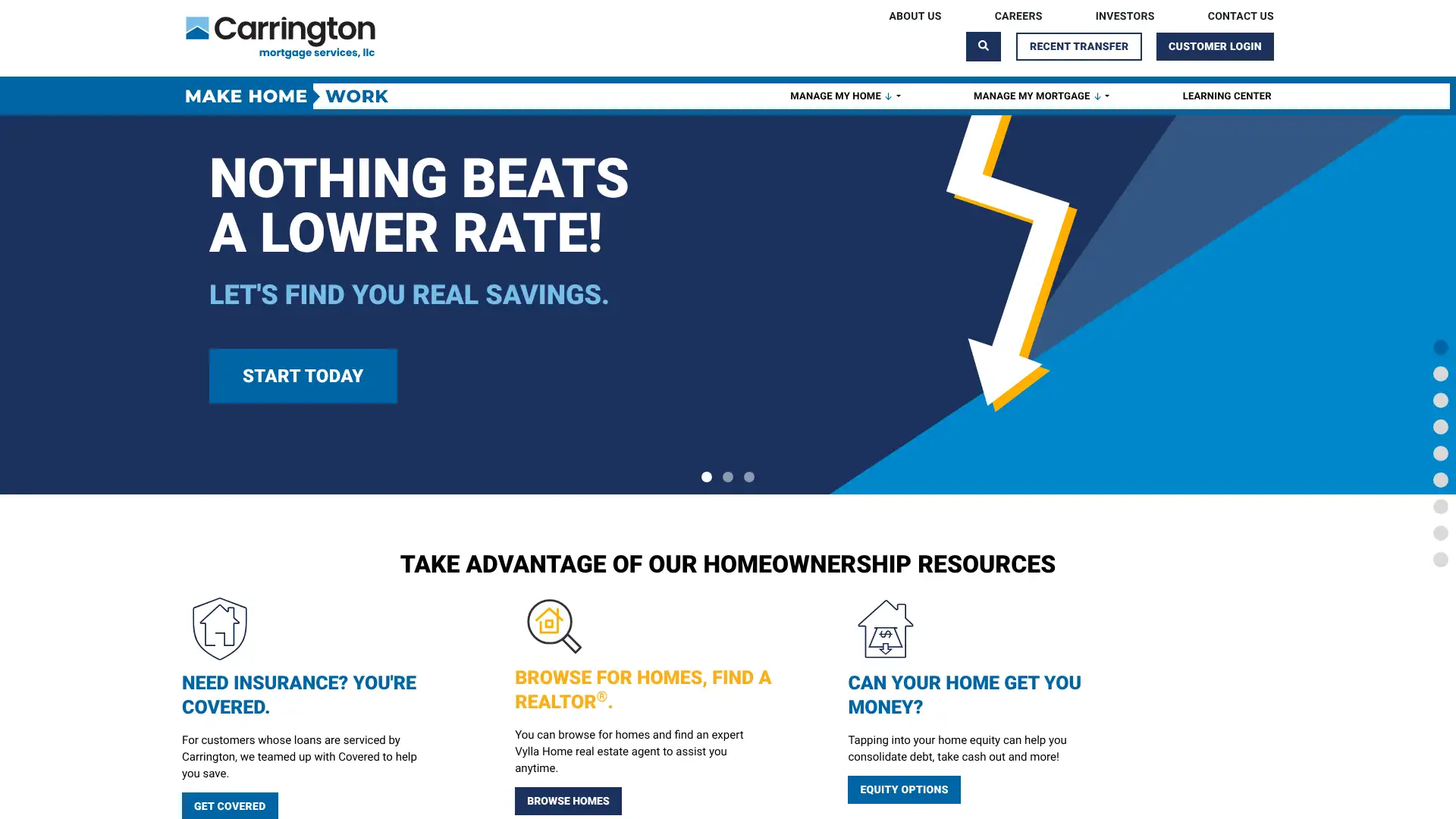 Carrington Mortgage screenshot