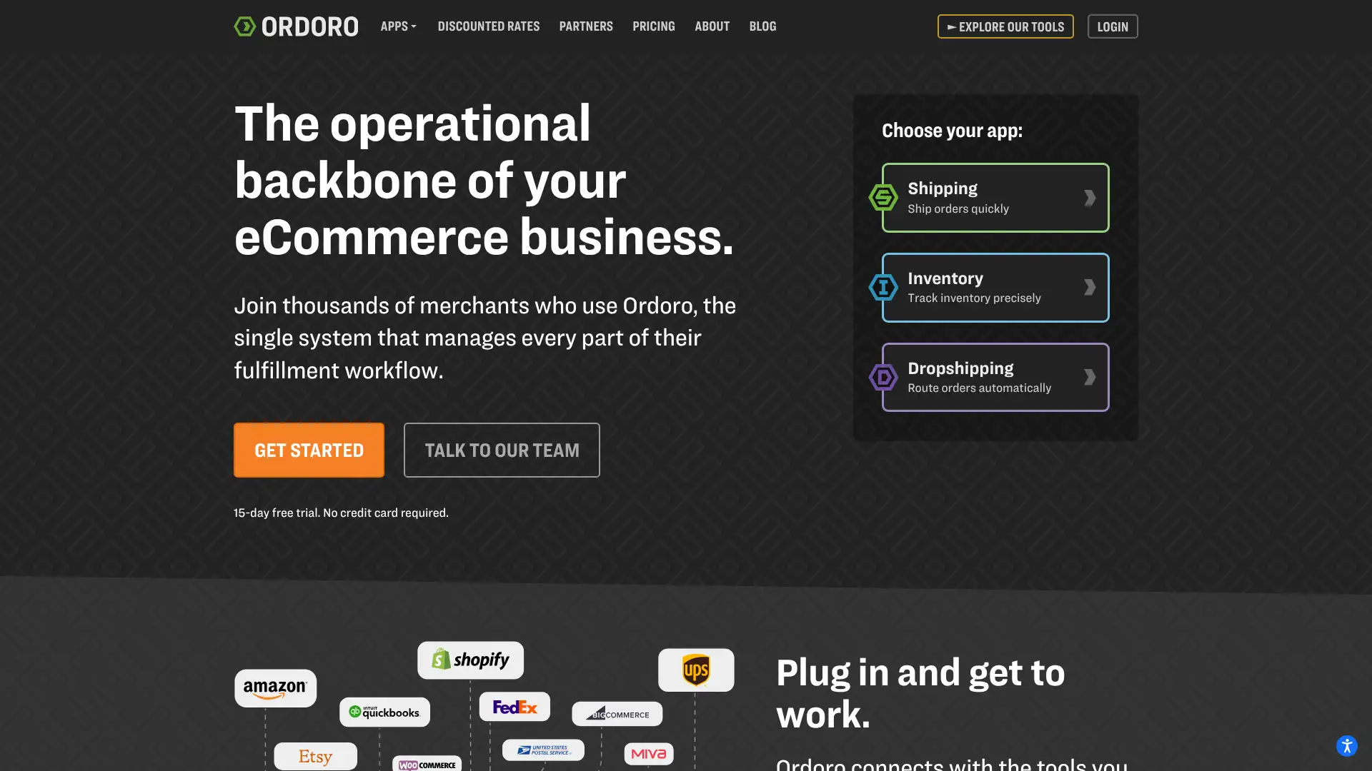 Ordoro screenshot