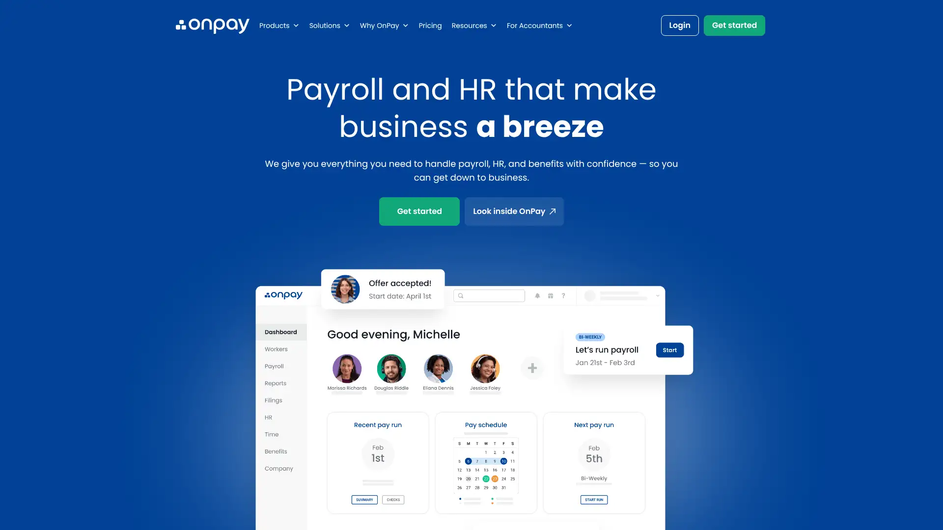 OnPay screenshot
