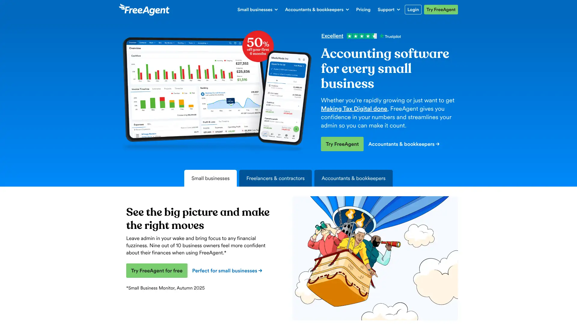 FreeAgent screenshot