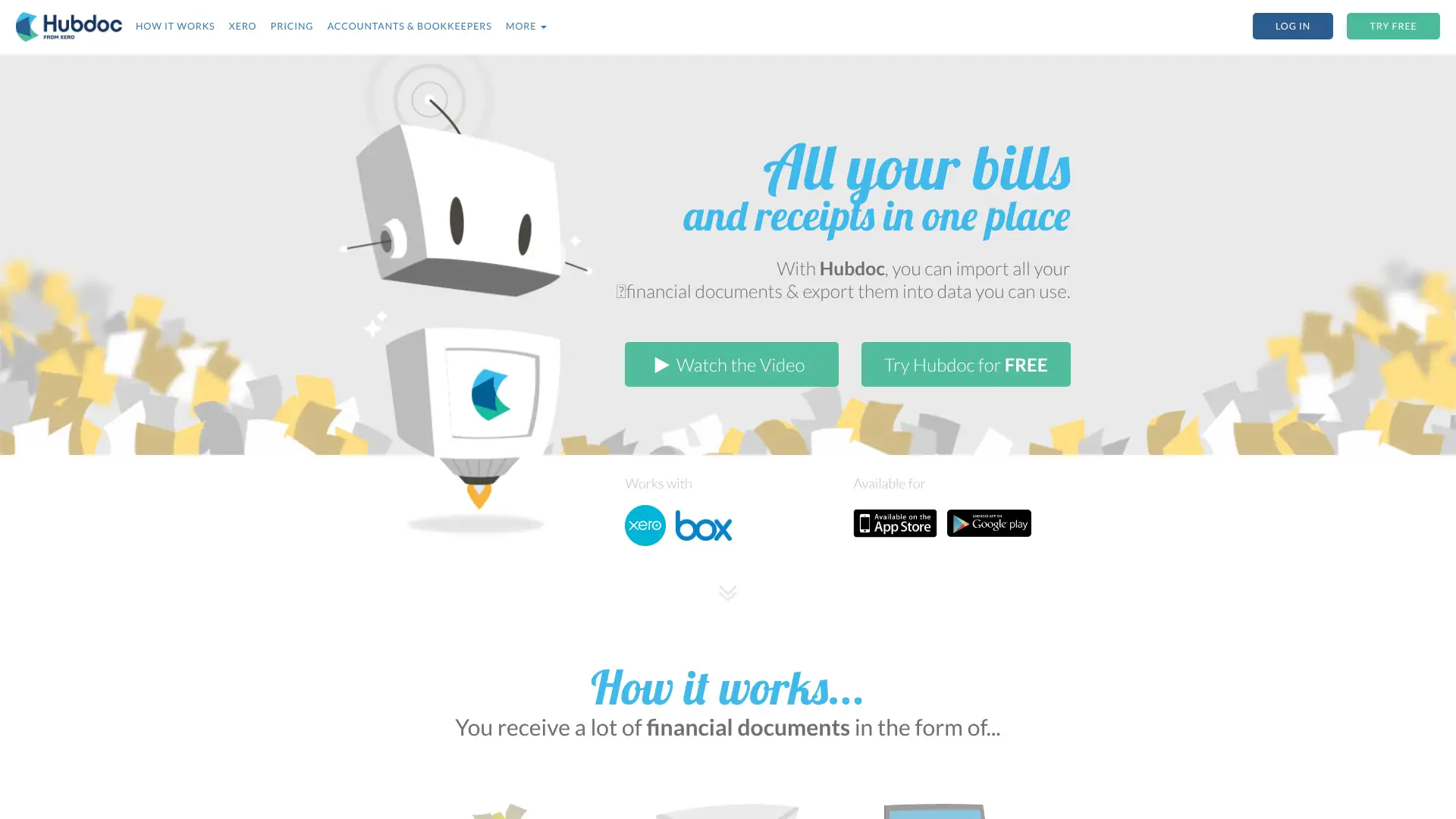 Hubdoc screenshot