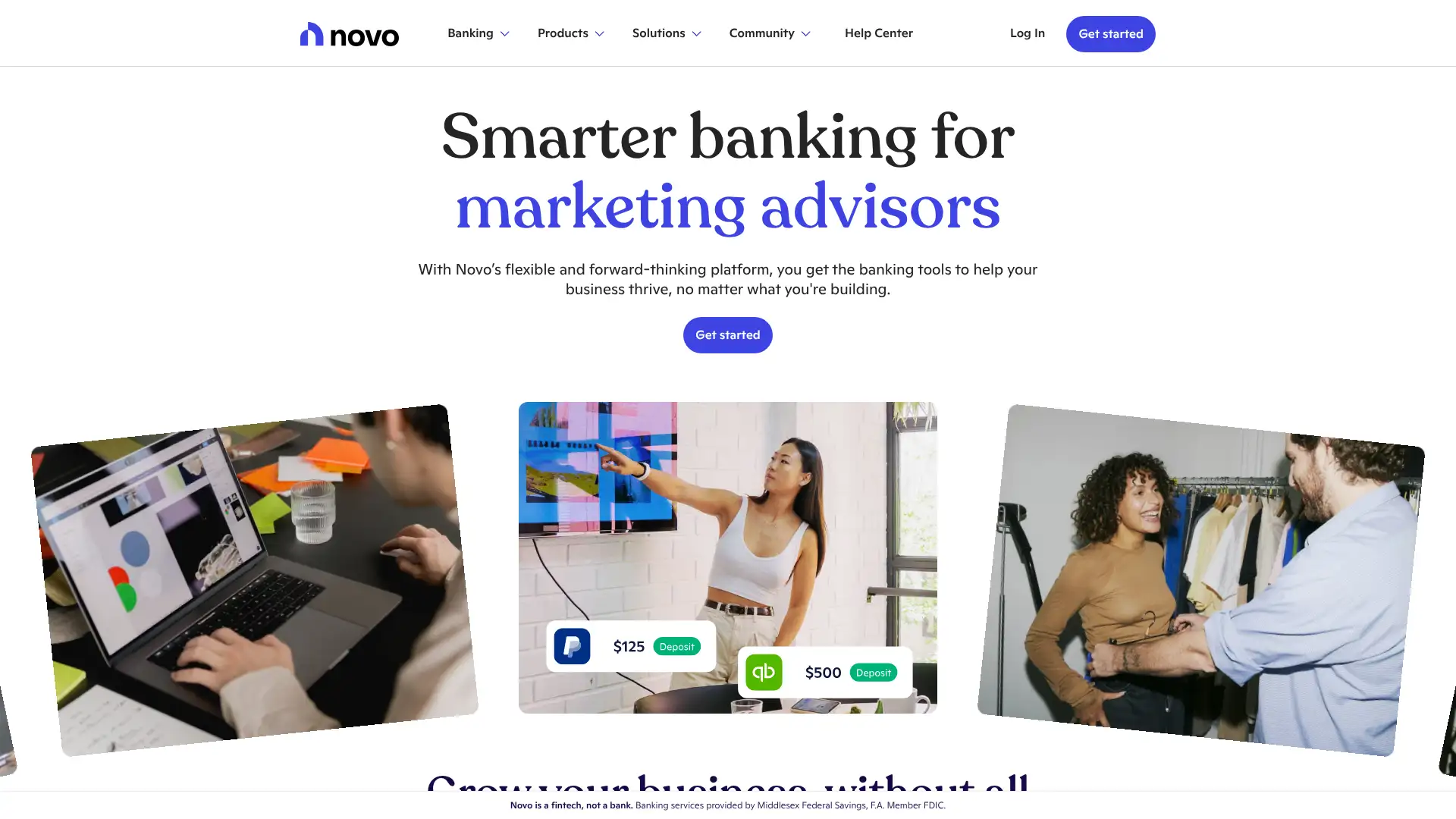 Novo Business Credit Card screenshot