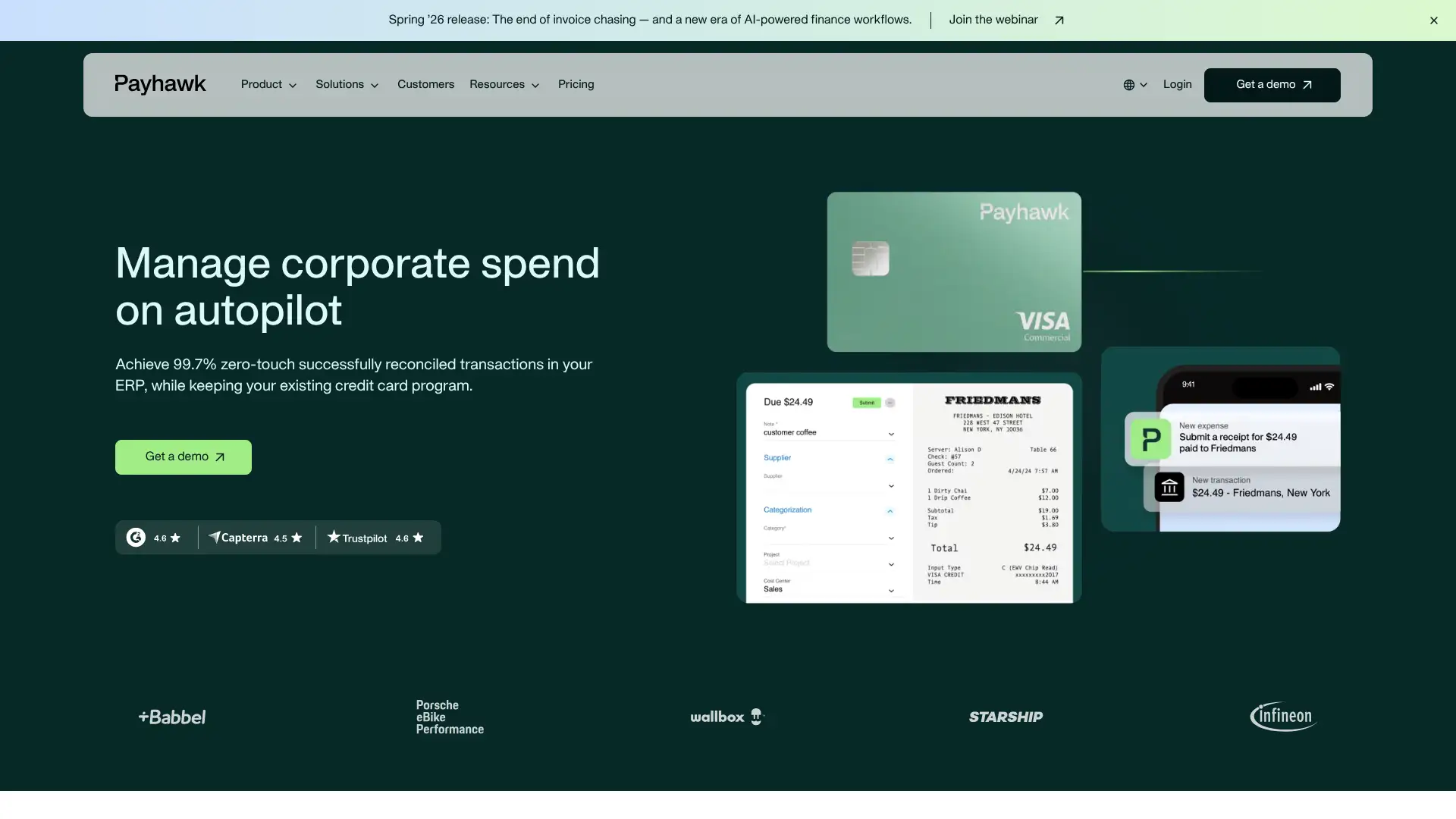 Payhawk screenshot