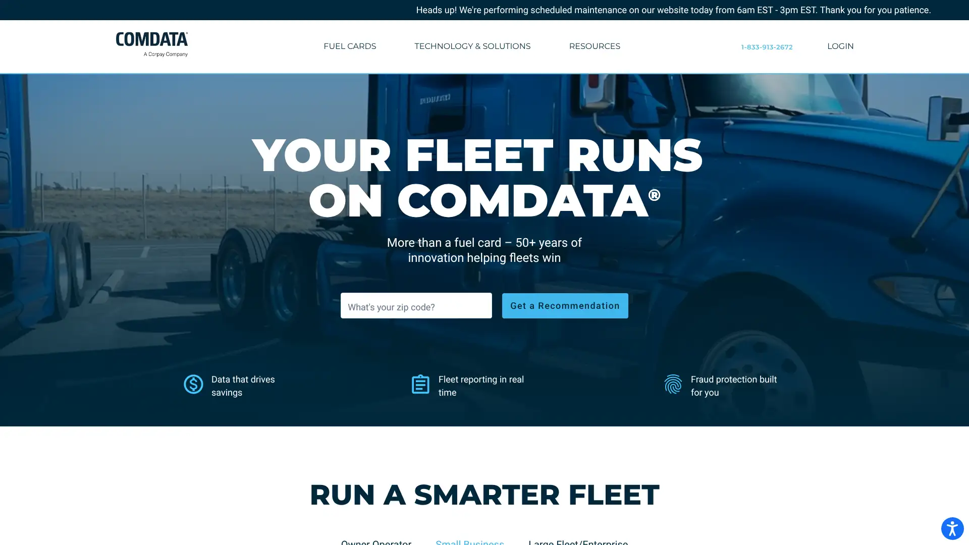 Comdata screenshot